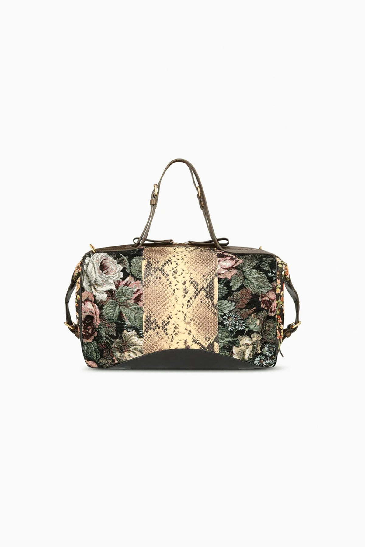Floral East-West Bag Black
