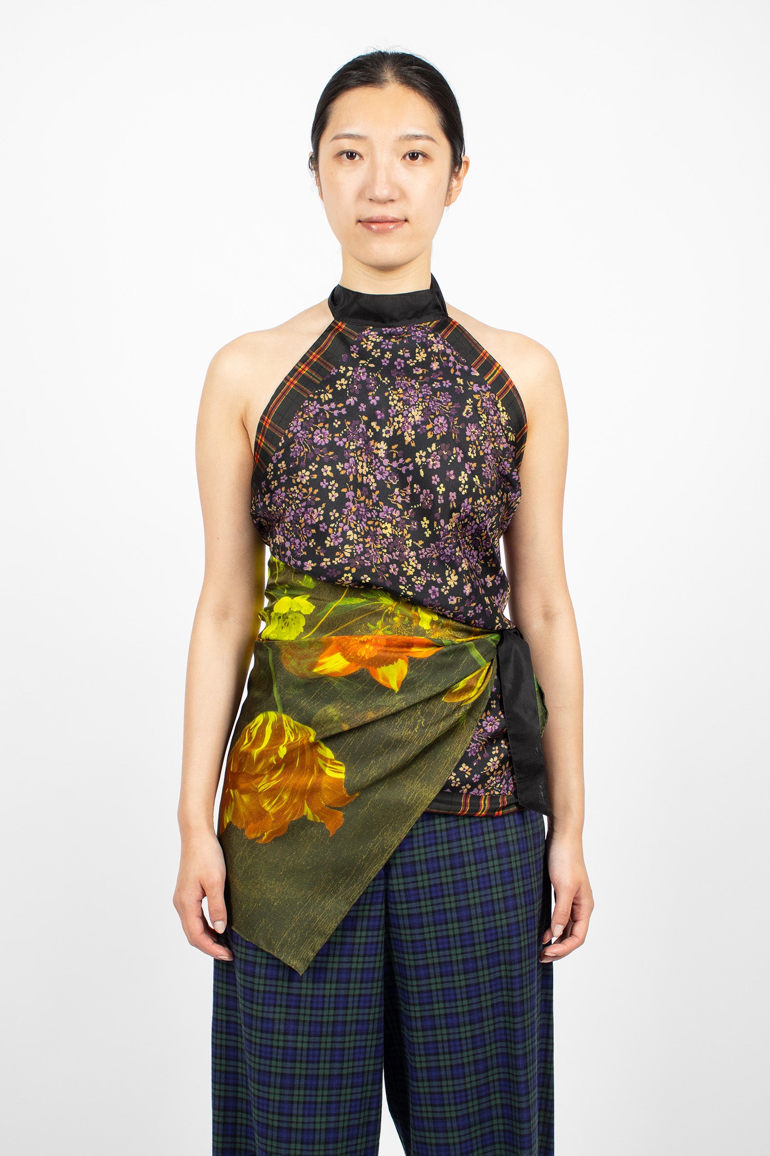 Silk Wrap Top Dessin A