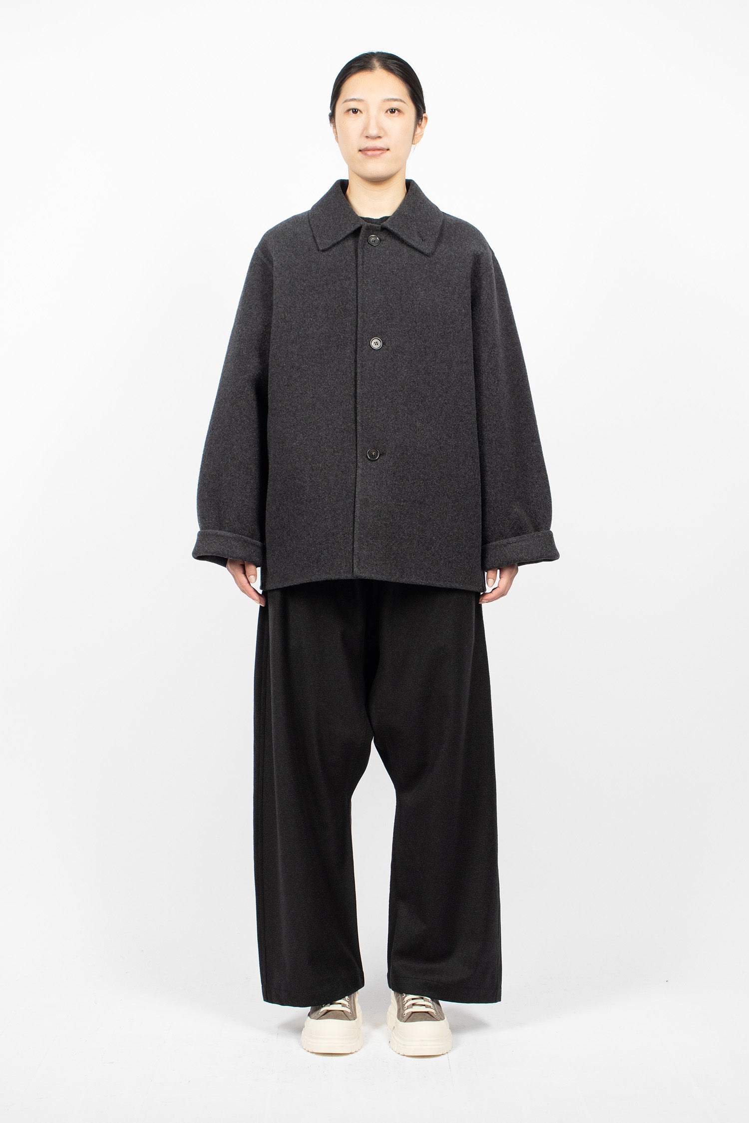 Cousin Wool Jacket Carbon Melange