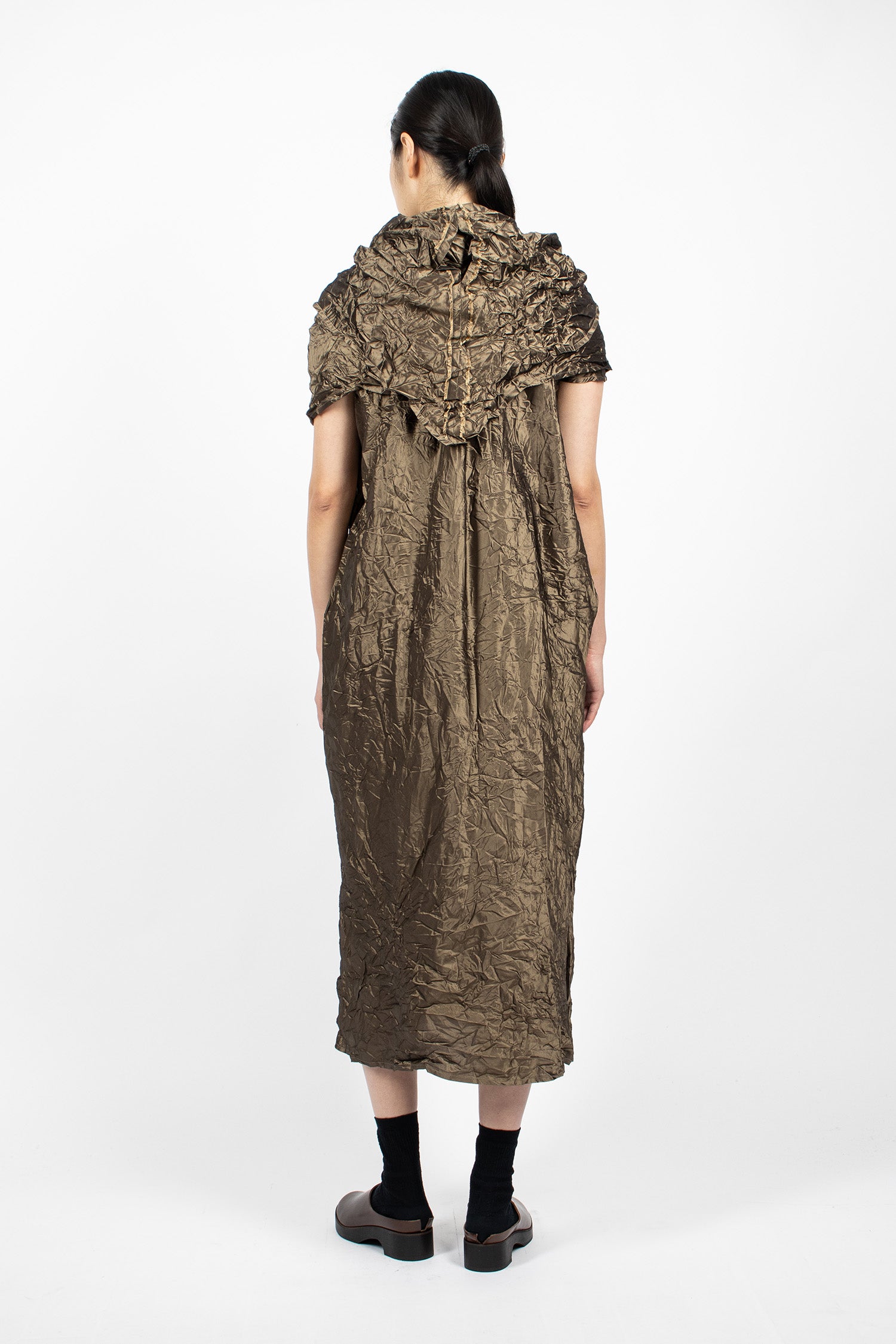 Ura Taffeta Dress Bronze