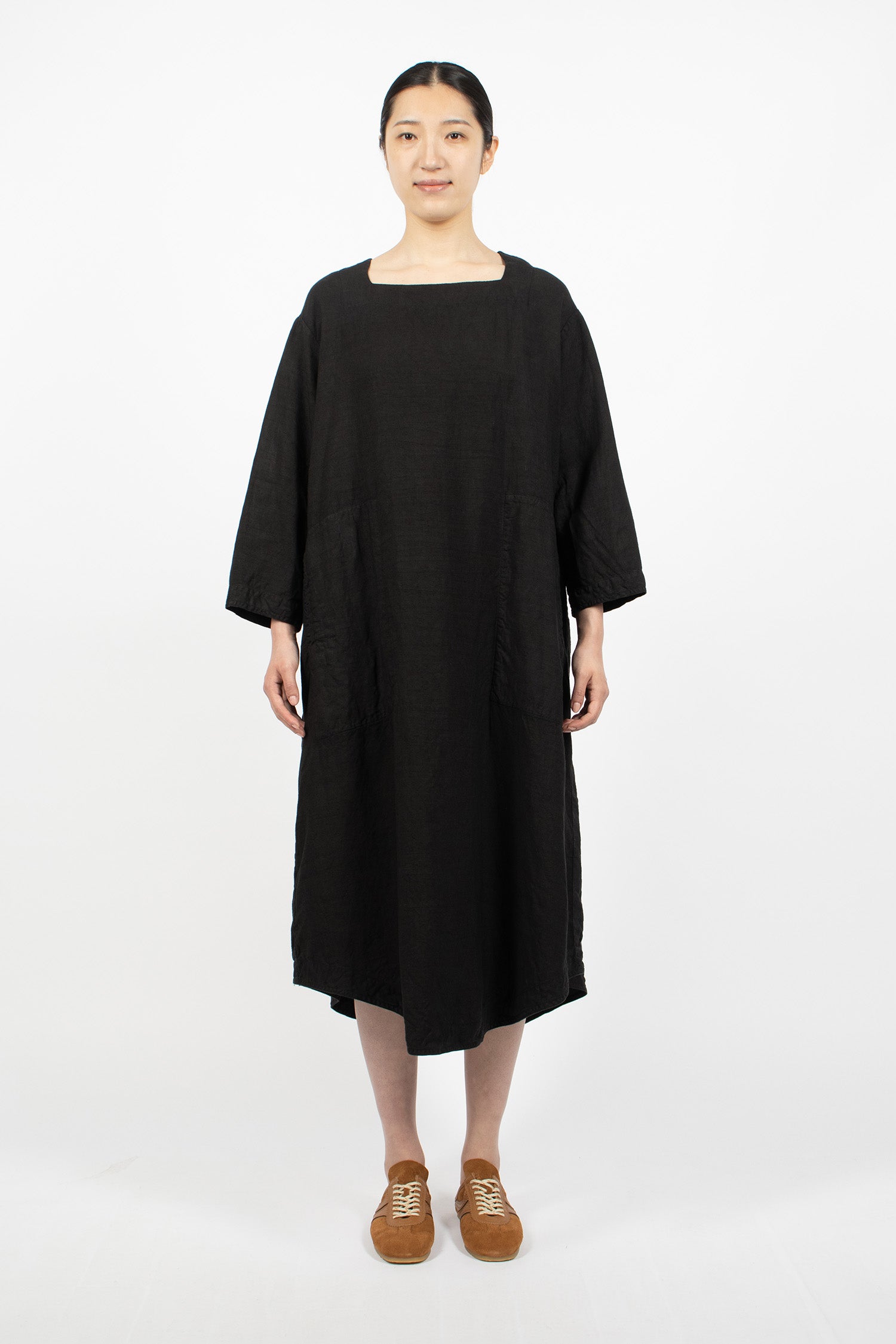 Juliet Linen Dress Black