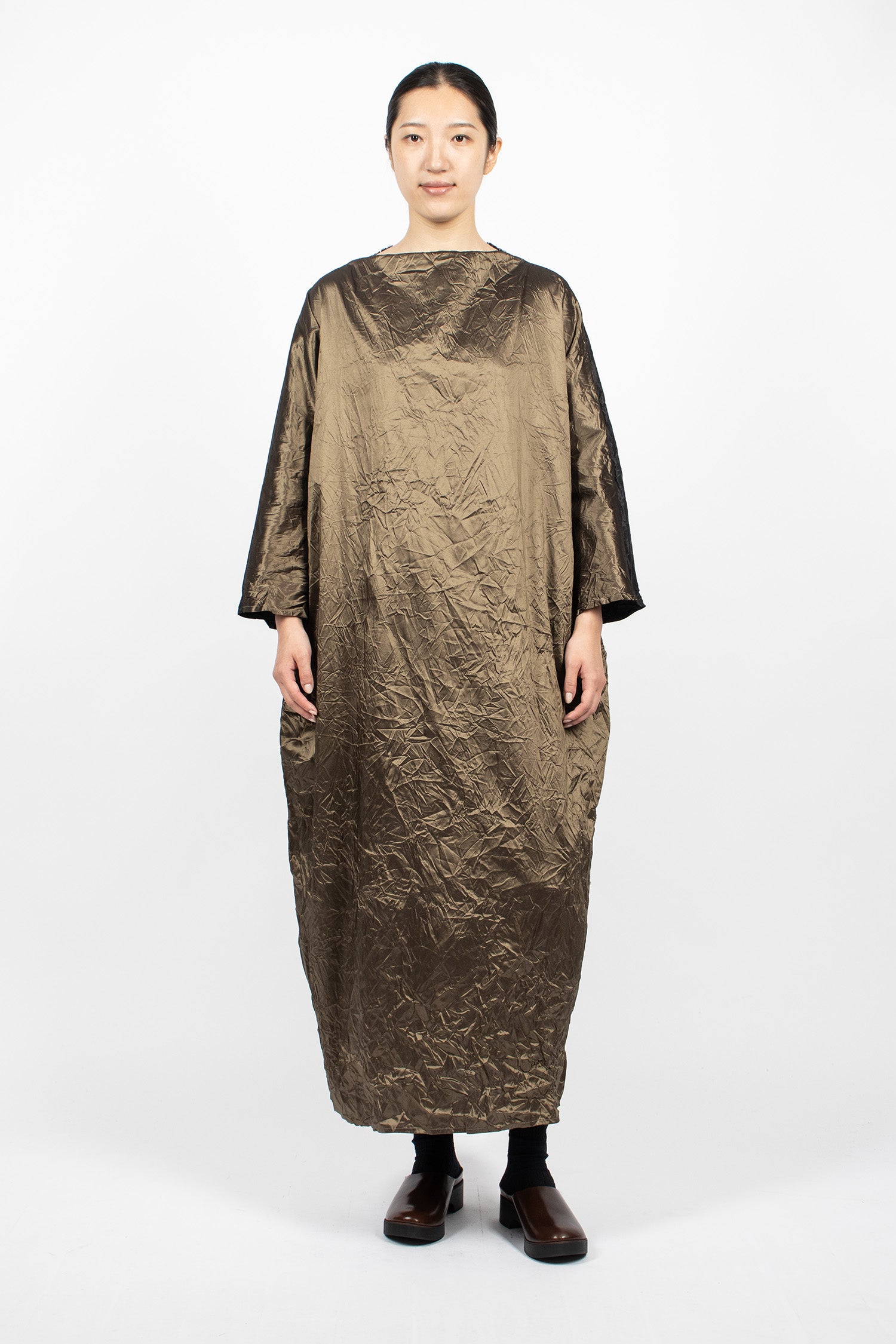 Lunedi Washed Dress Black/Bronze
