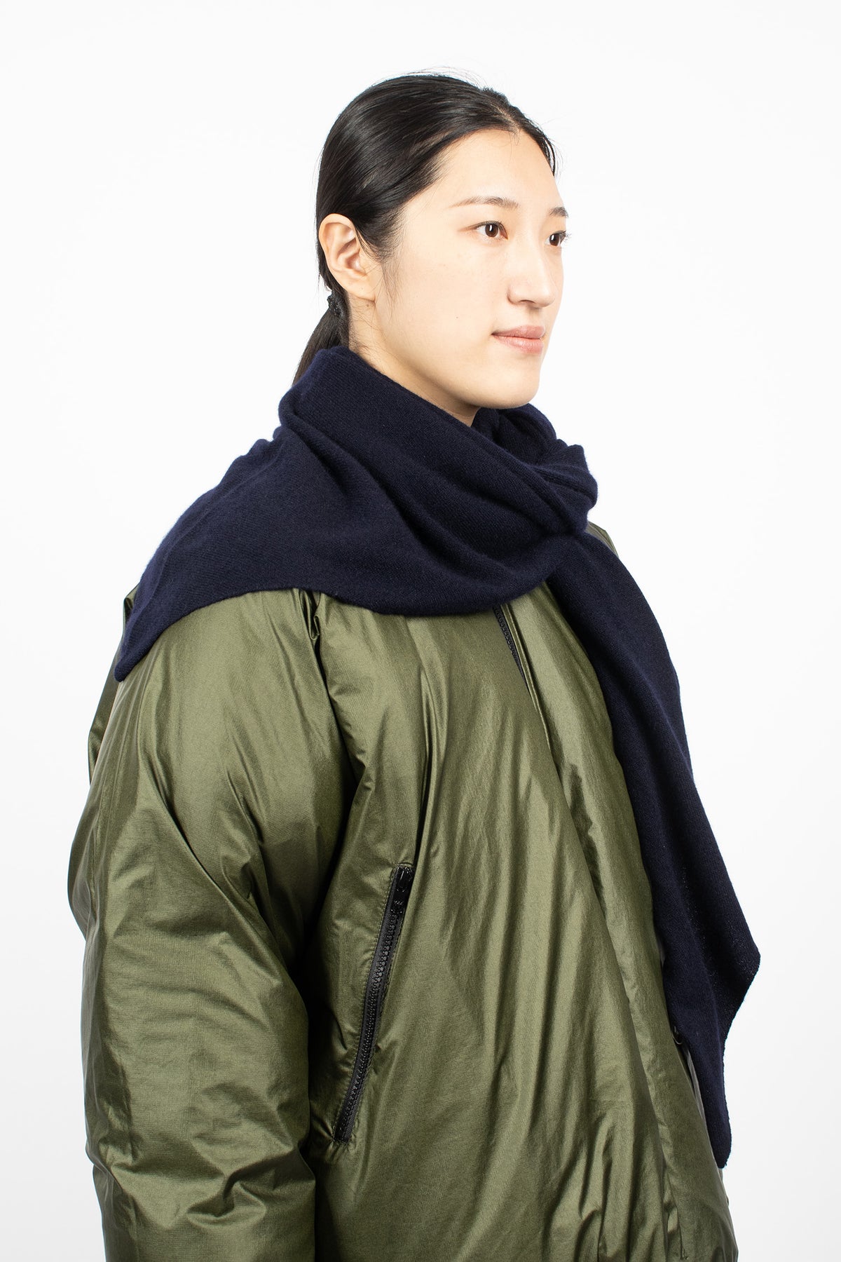 Monk Cashmere Scarf Midnight