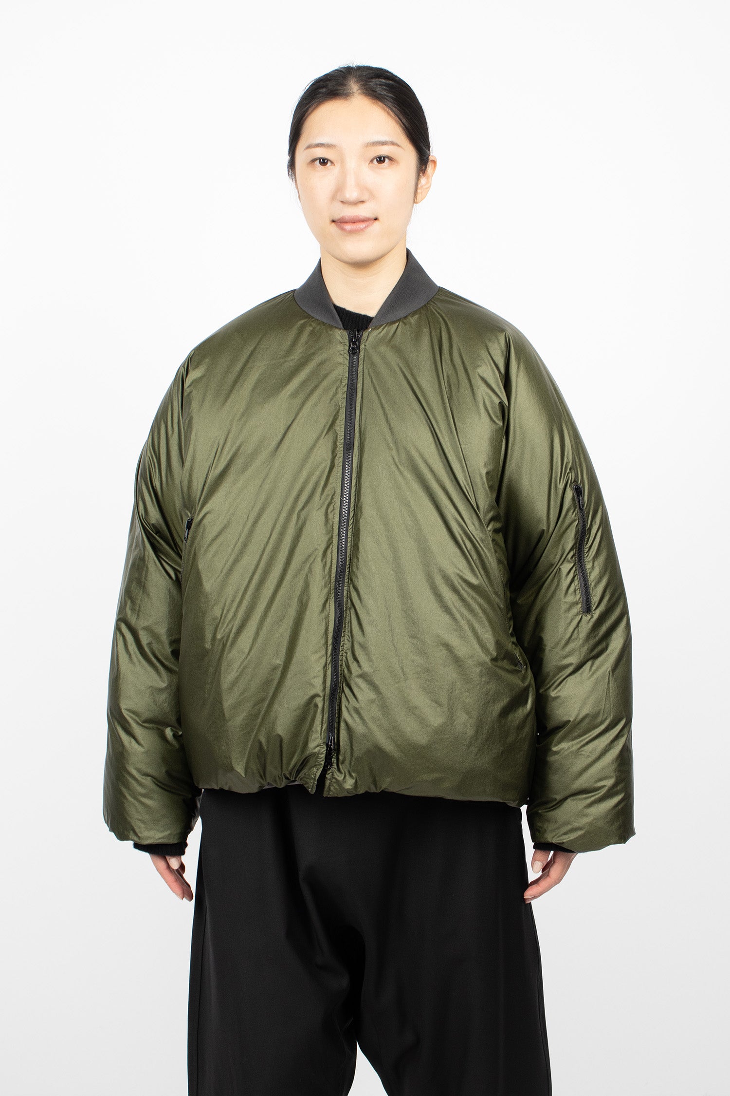 Origin Reversible Down Jacket Charcoal/Khaki
