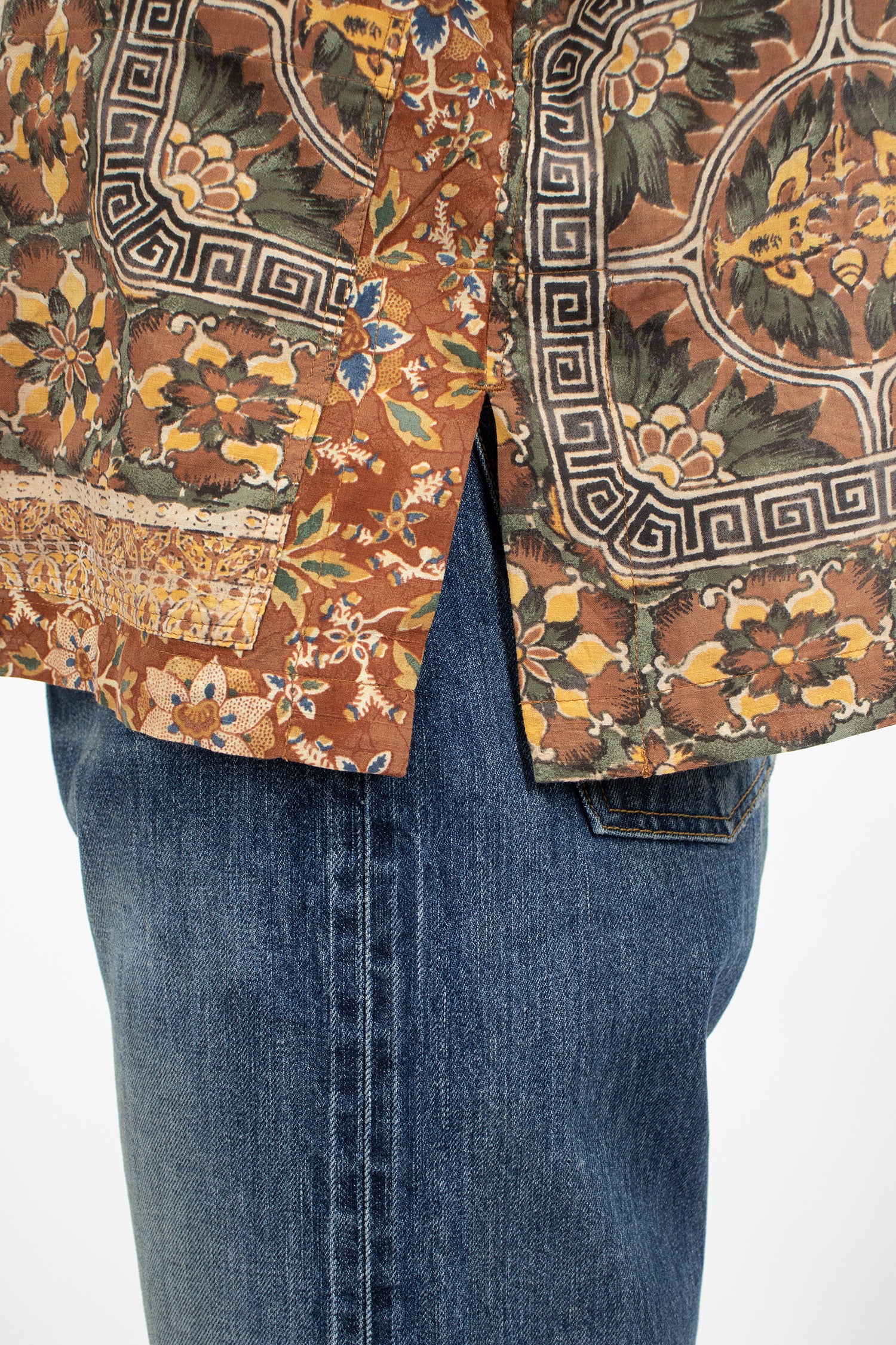 Augustine Tunic Brown Khadi Bandana