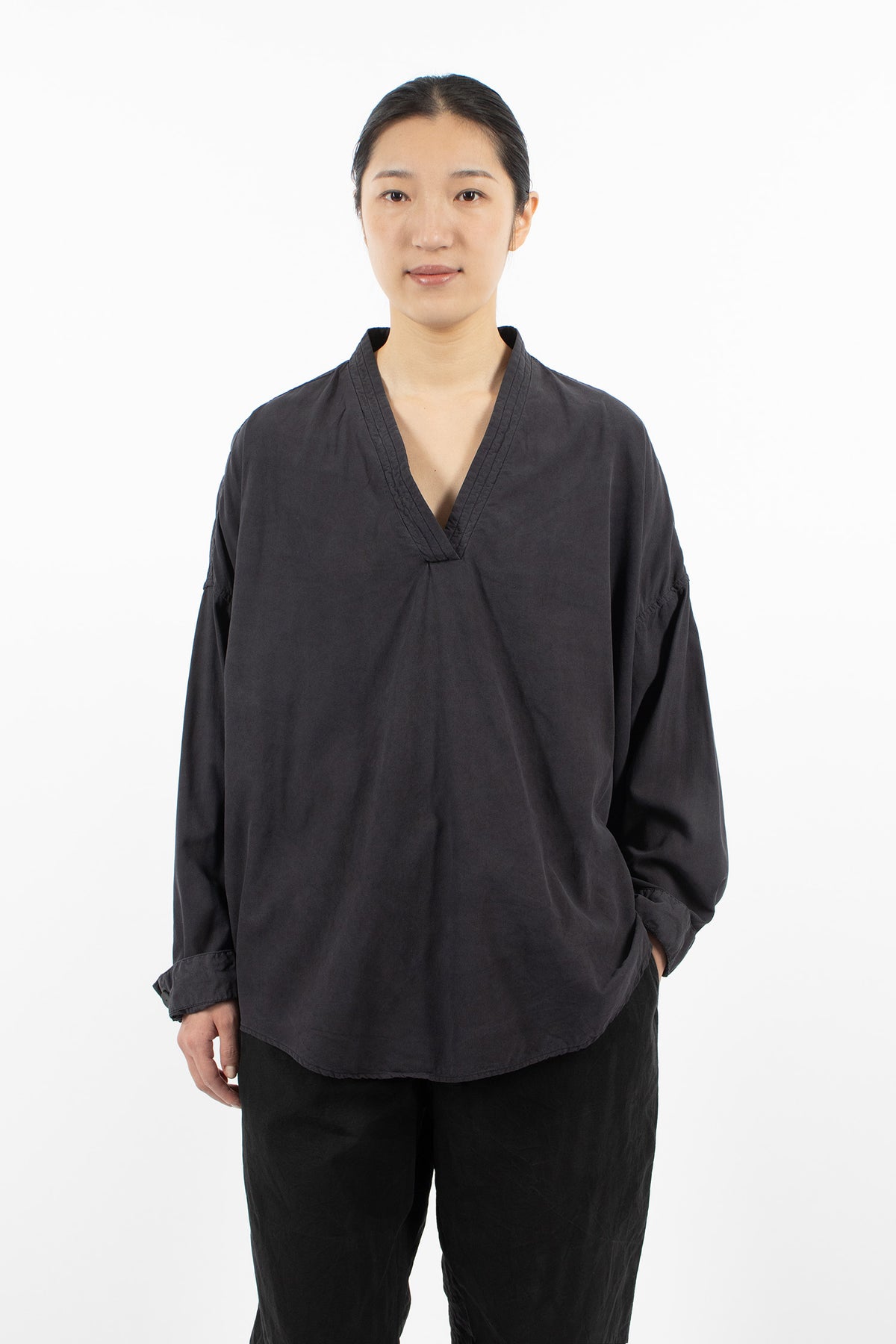 AXL Yusu Shirt Black Silk