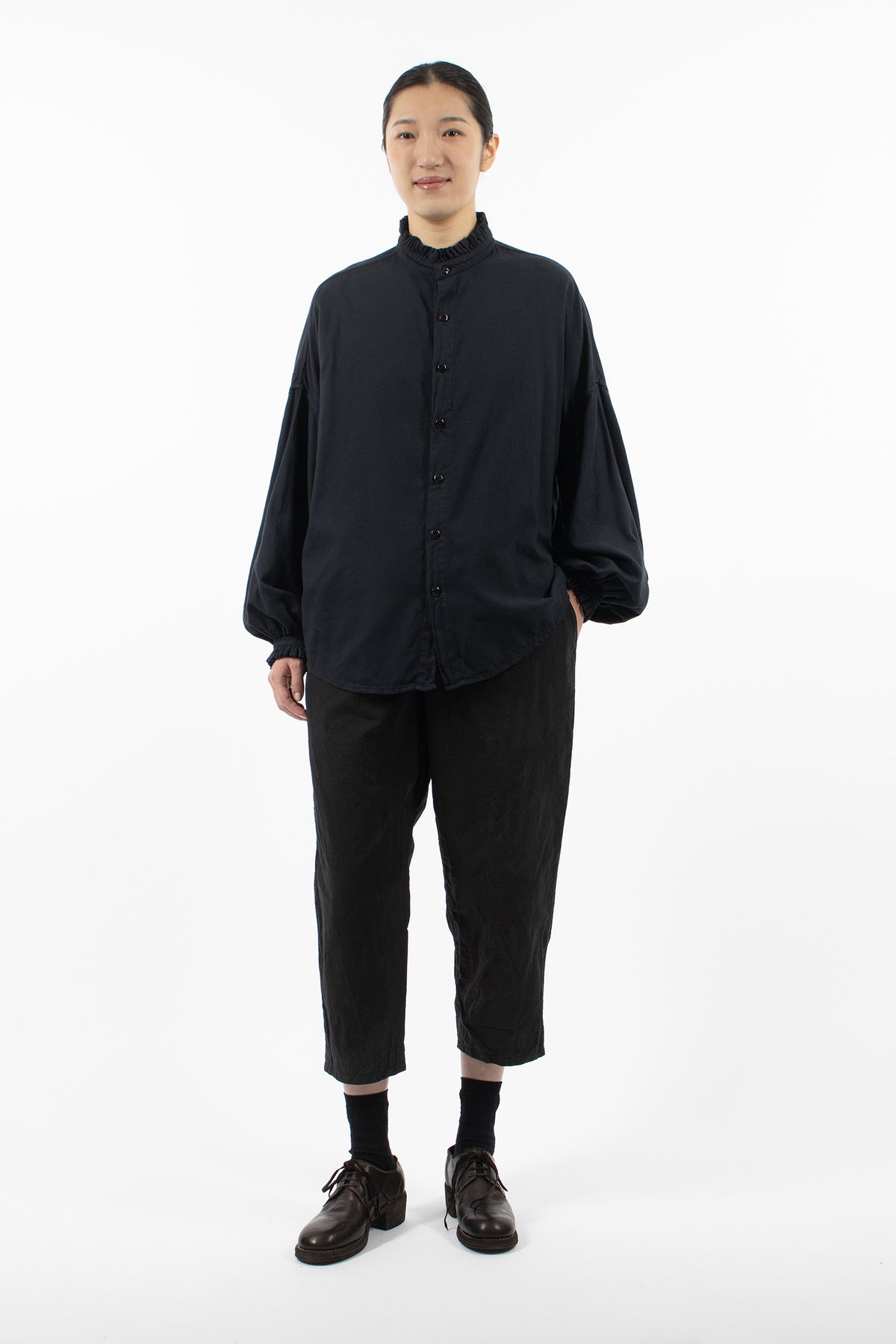 Medici Open Shirt Charcoal