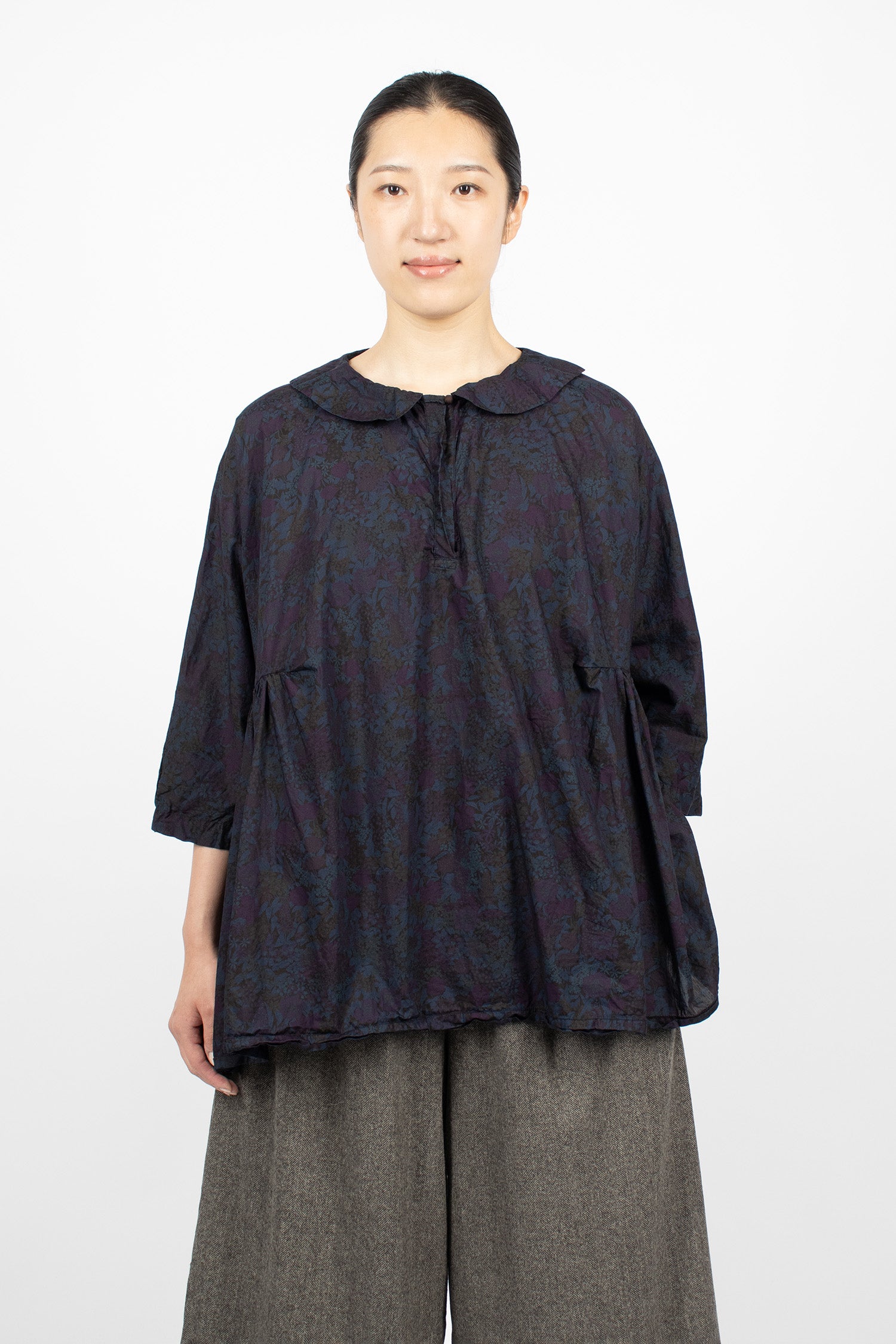 Curcuma Shirt Overdyed Small Flower 3