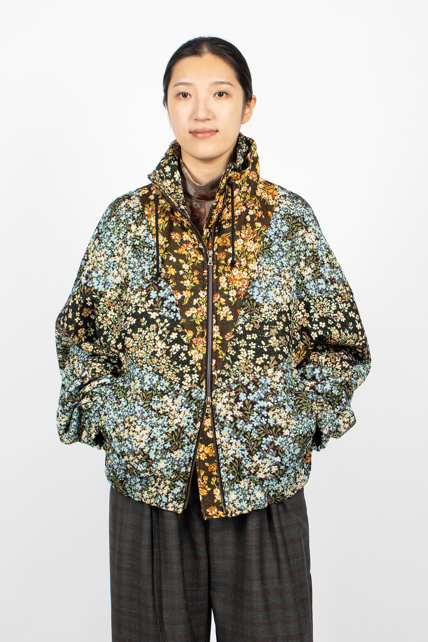 Loose Fit Bomber Jacket Sky