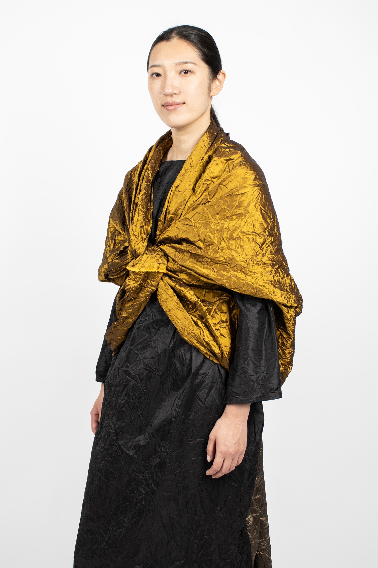 Wrap Silk Shawl Gold