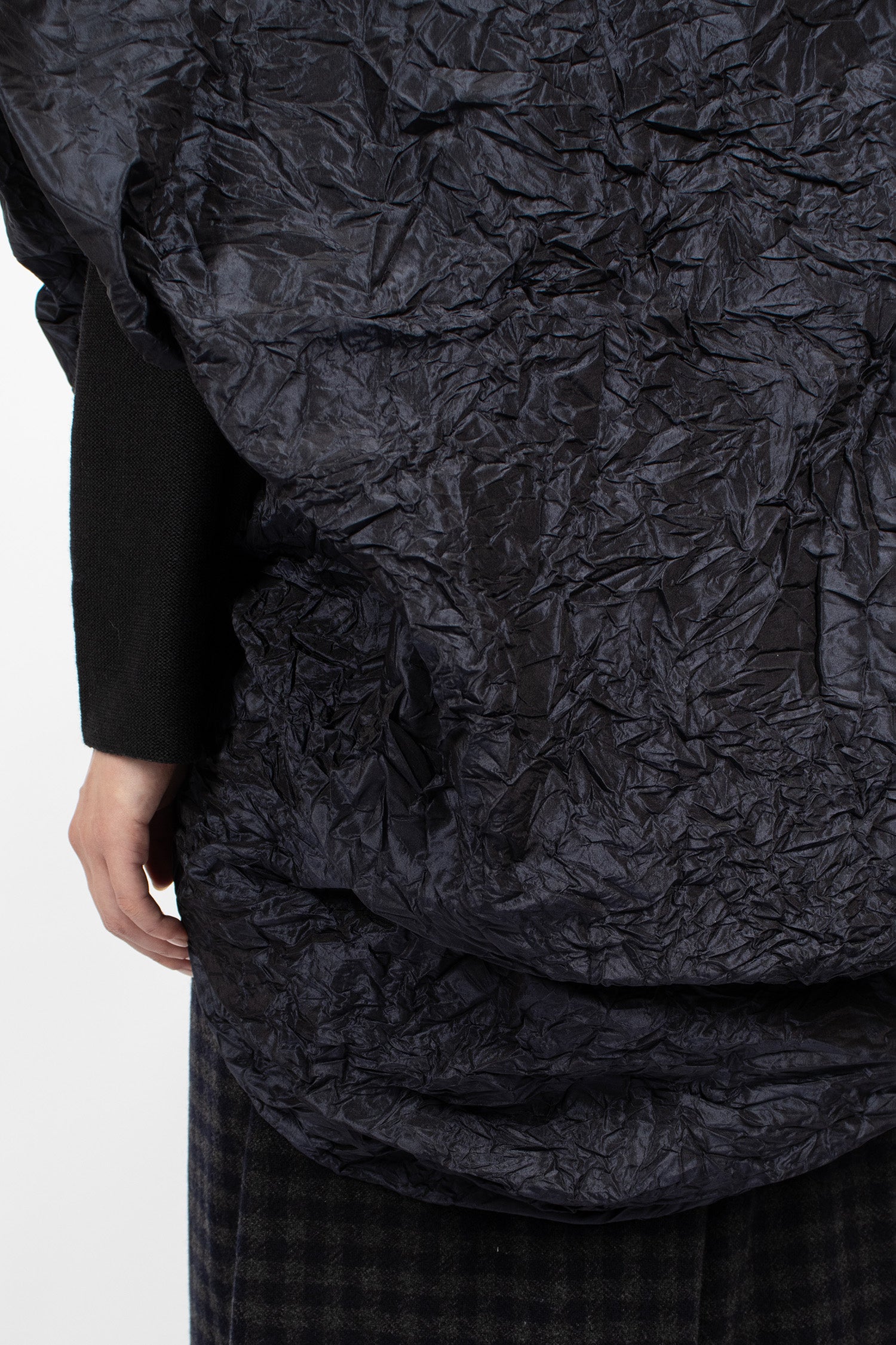 Wrap Silk Shawl Navy Blue