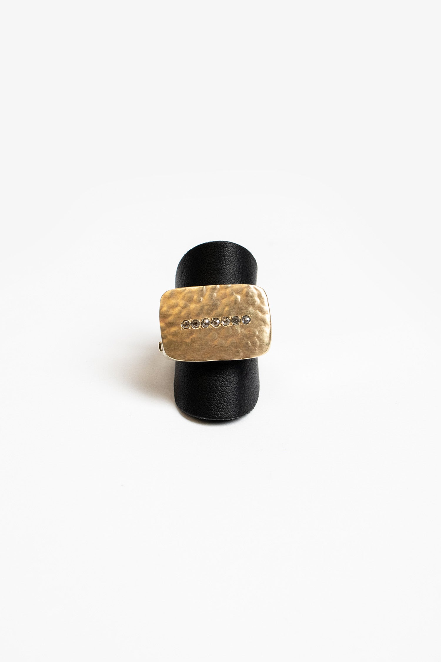 Lulu Silver Ring Yellow Gold/Flanders Cut Diamond