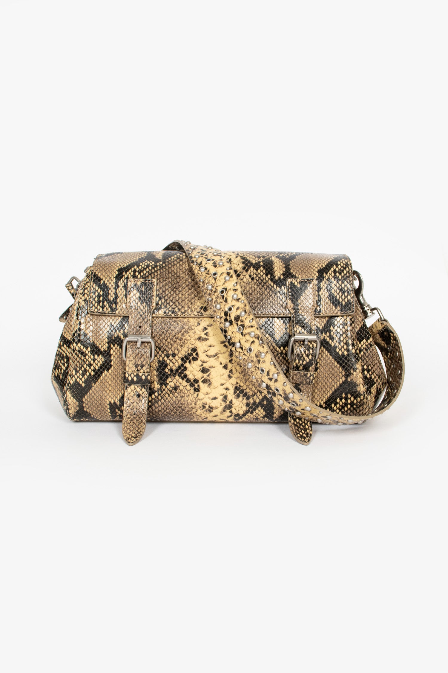 Leather Satchel Beige