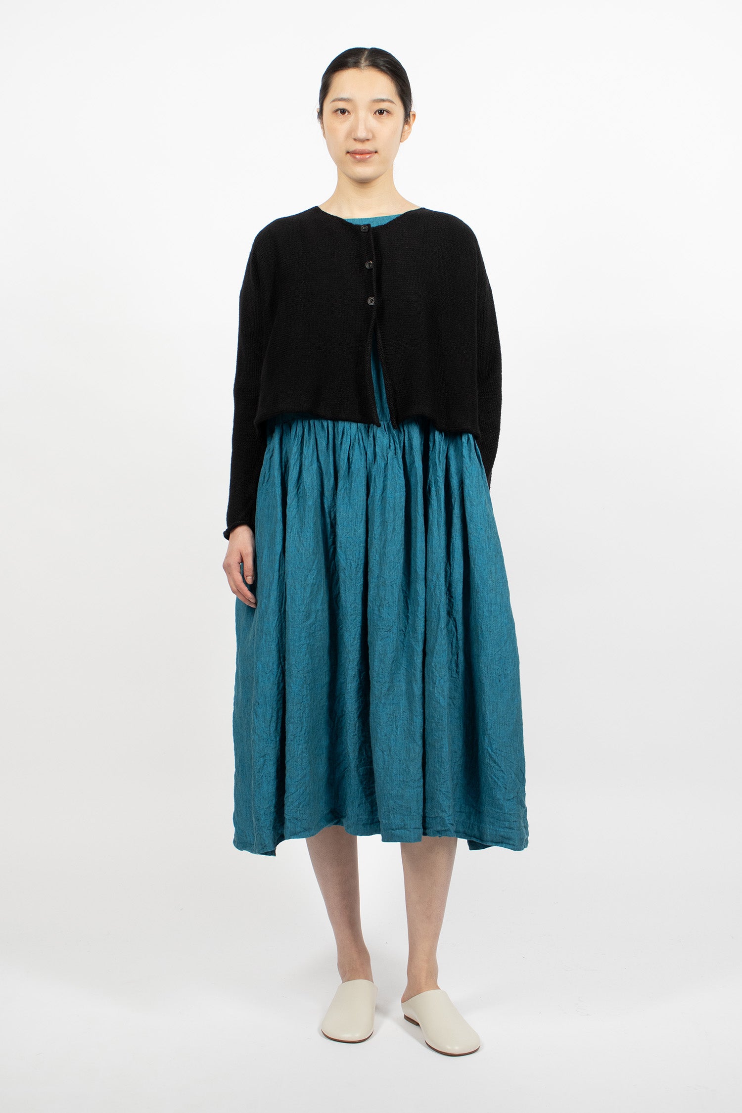 Maple Linen Cardigan Black