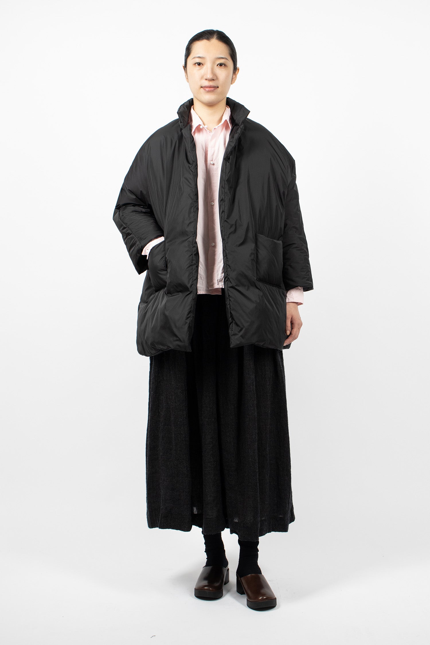 Poppy Down Coat Black