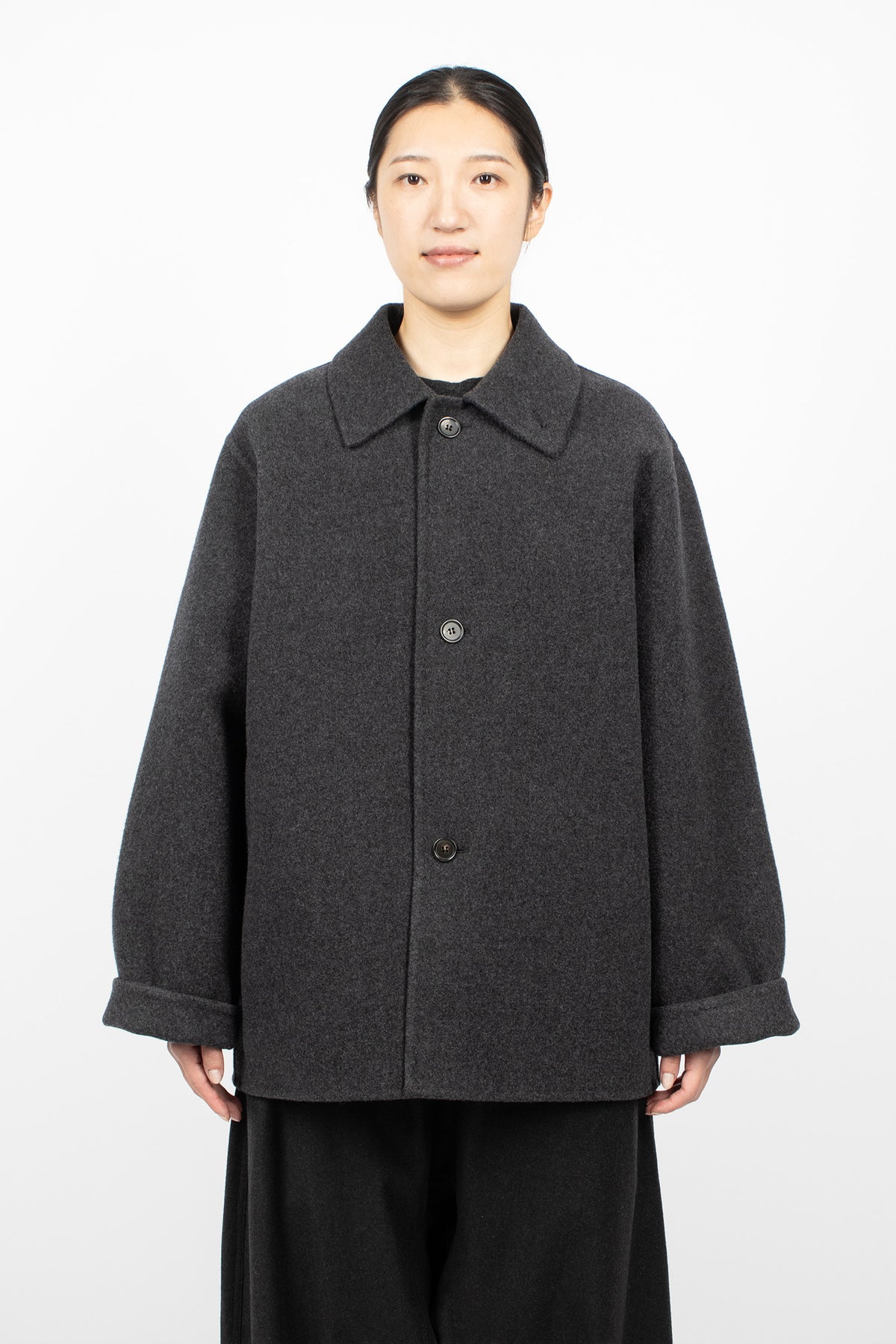 Cousin Wool Jacket Carbon Melange