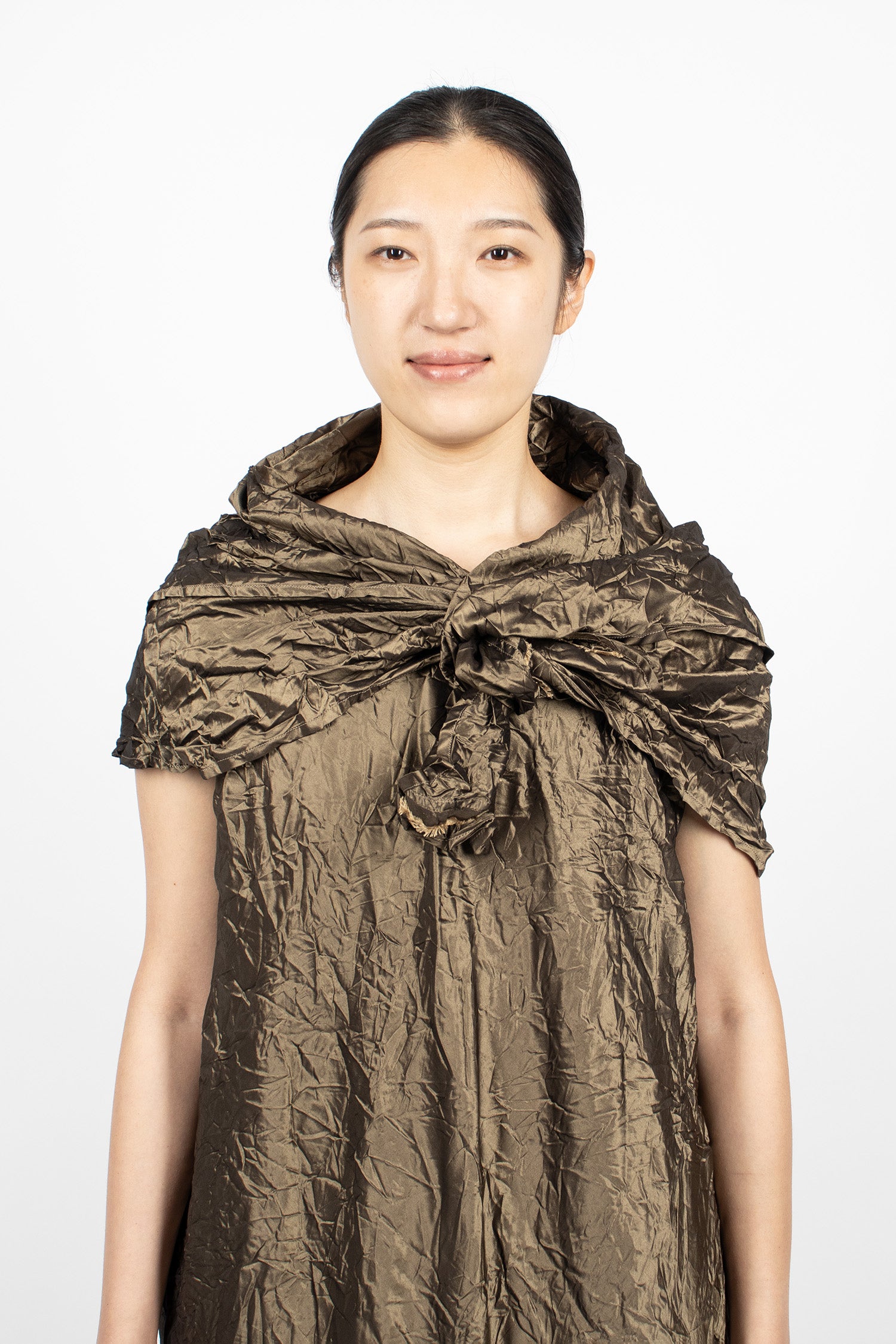 Ura Taffeta Dress Bronze