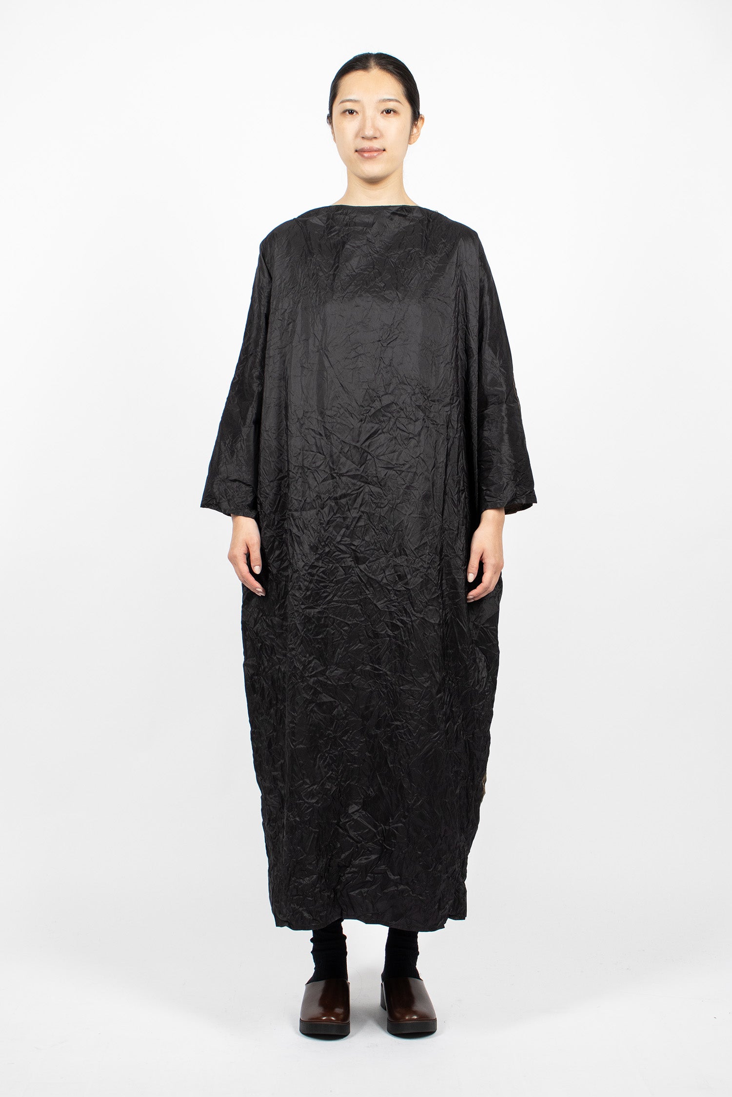 Lunedi Washed Dress Black/Bronze
