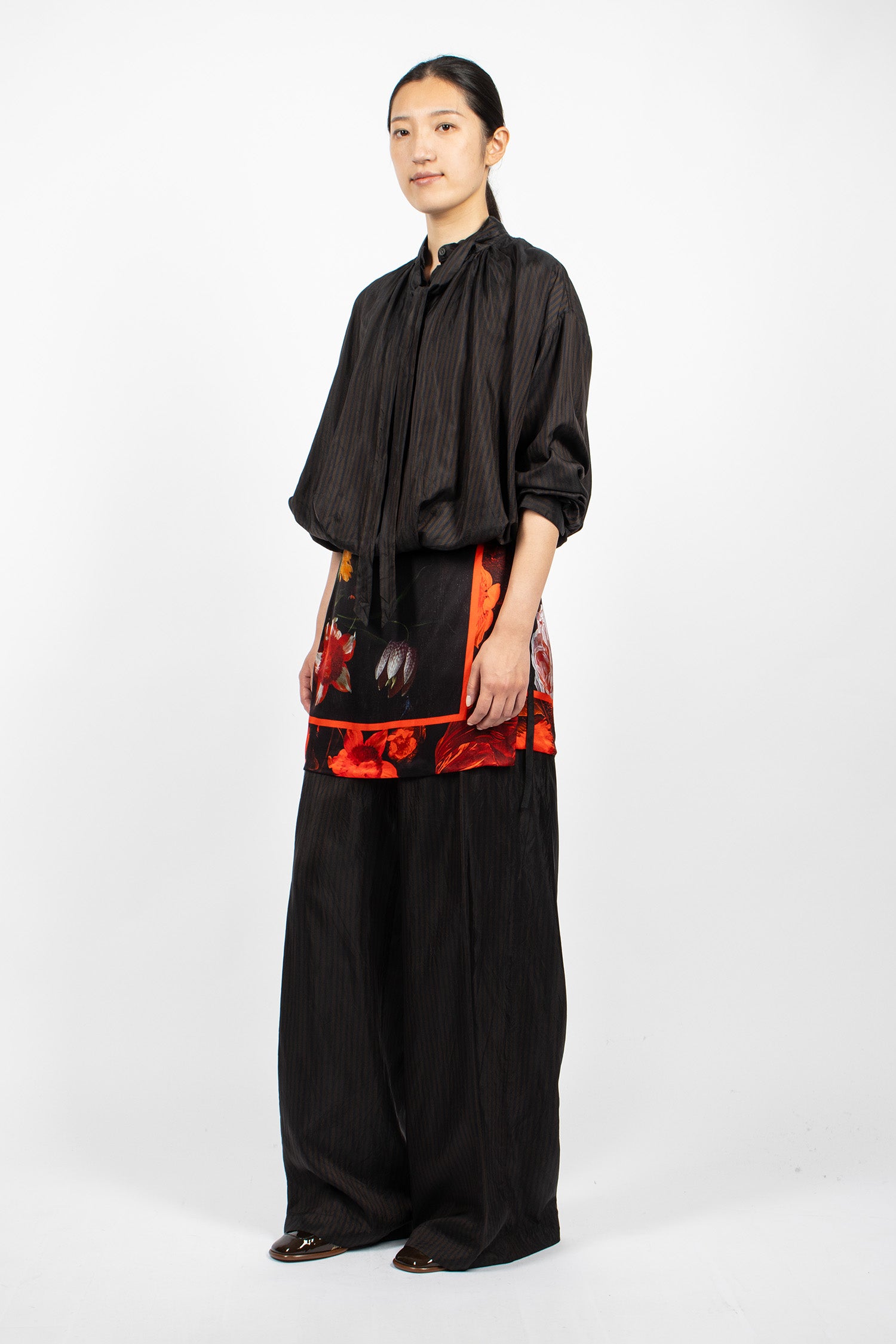 Printed Wrap Skirt Dessin A 2