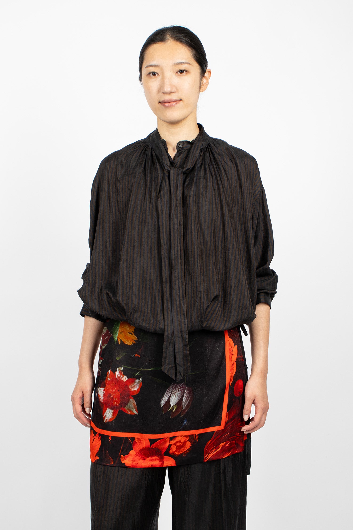 Printed Wrap Skirt Dessin A 2