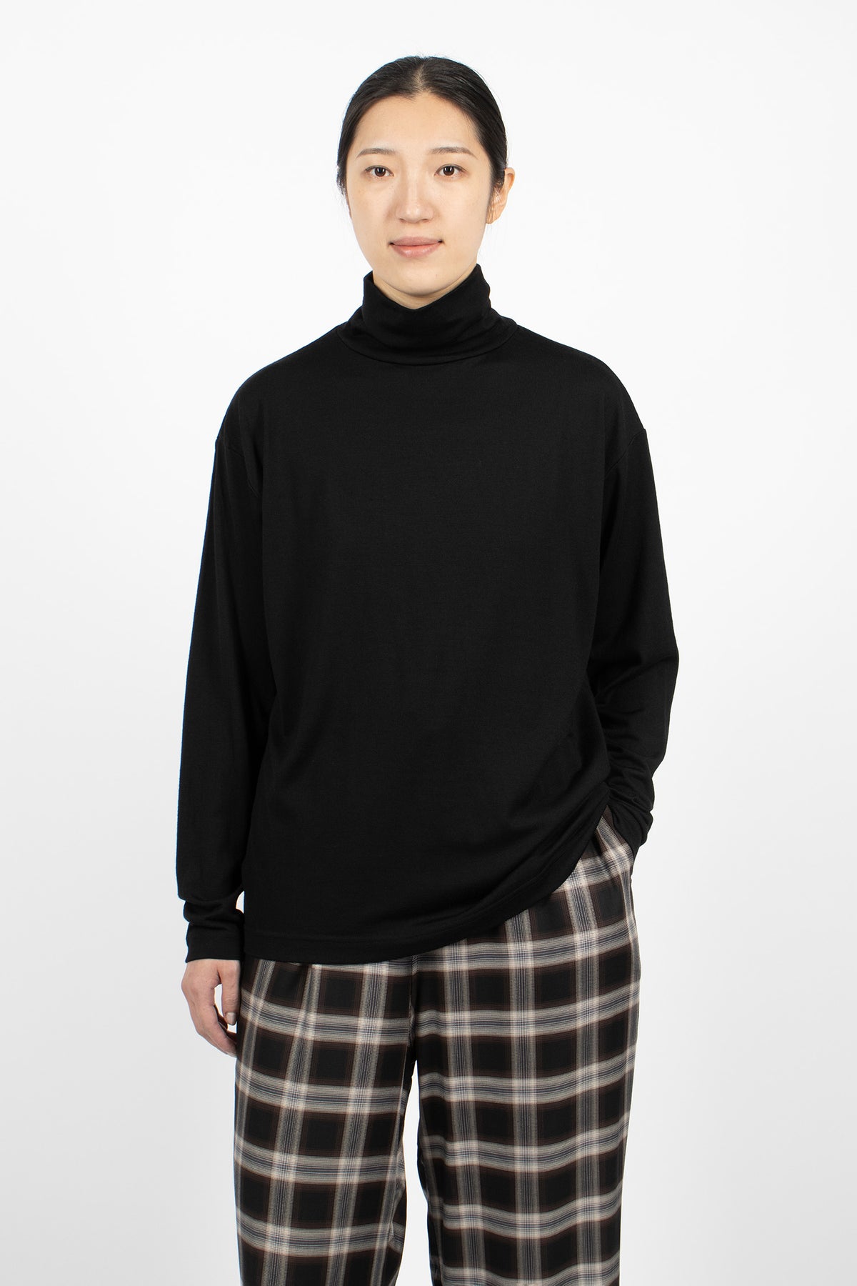 Turtleneck Big Pullover Black