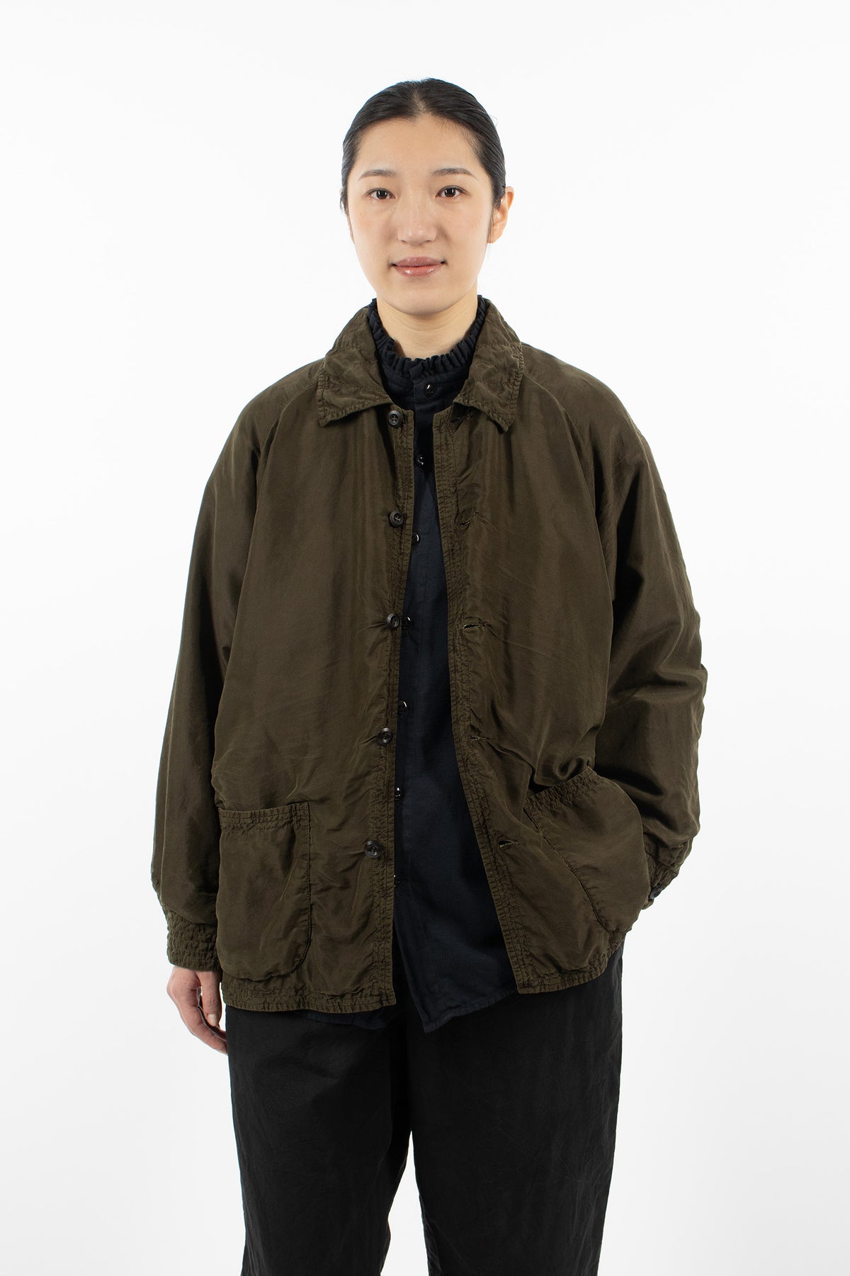 Raglant Padded Jacket Dark Olive