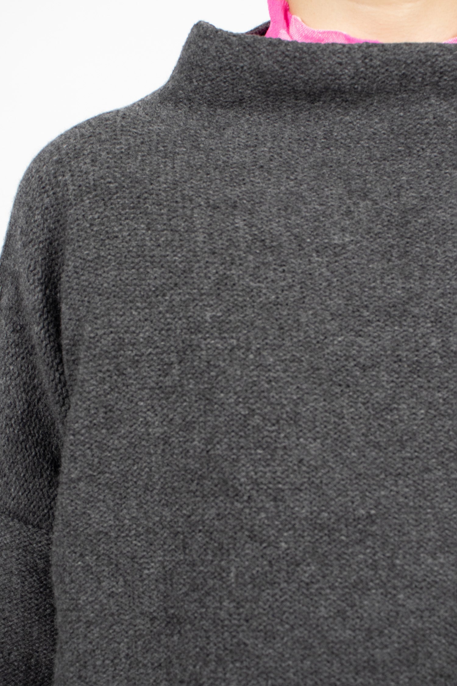 Lupetto Knit High Neck Sweater Anthracite