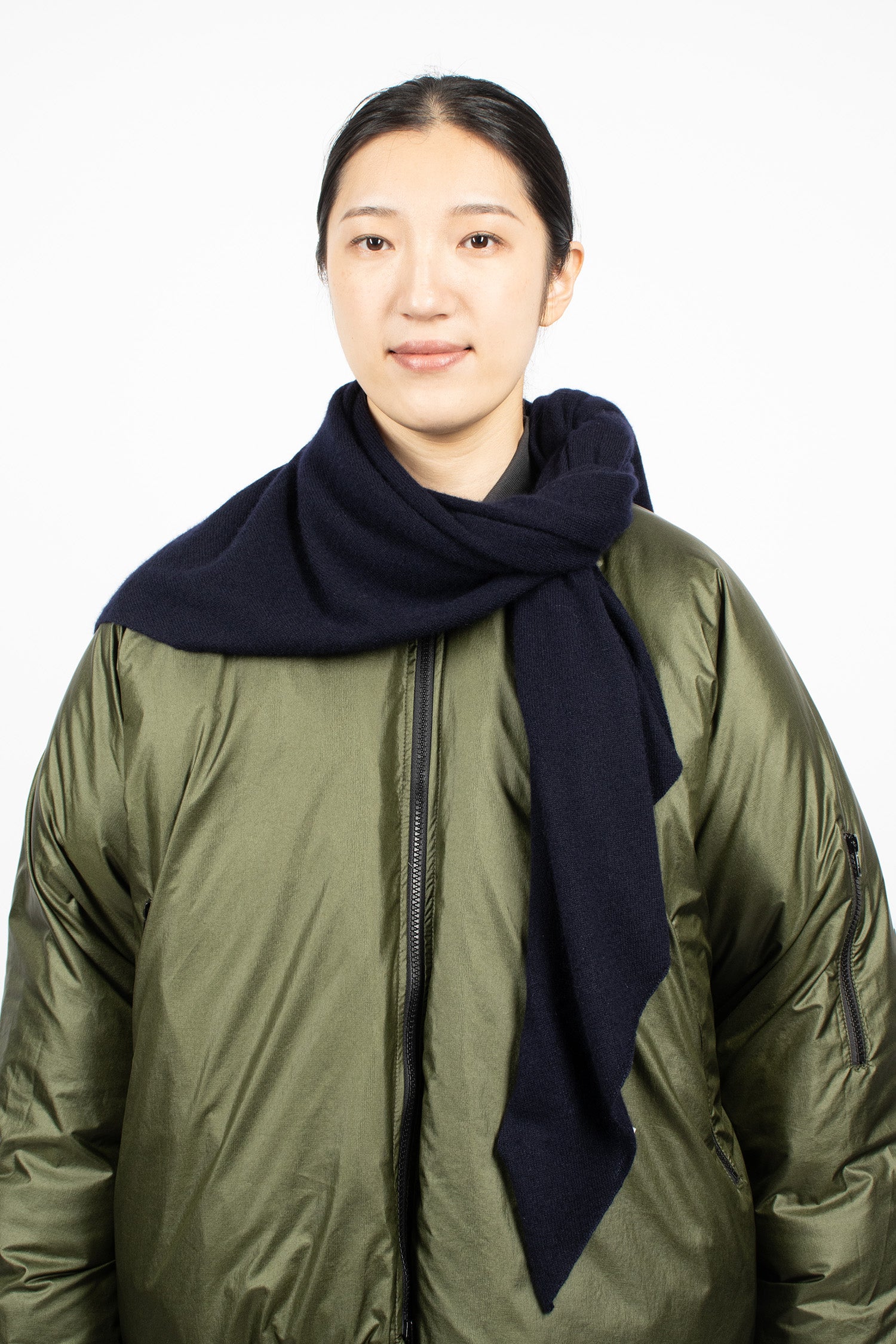 Monk Cashmere Scarf Midnight