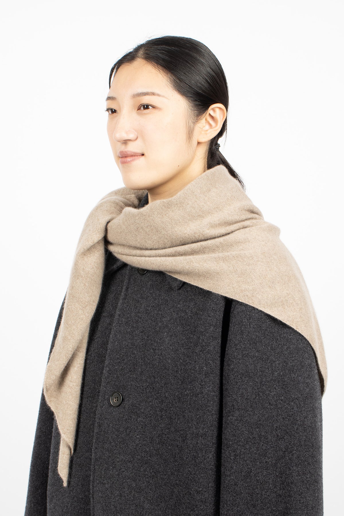 Monk Cashmere Scarf Sahara Melange