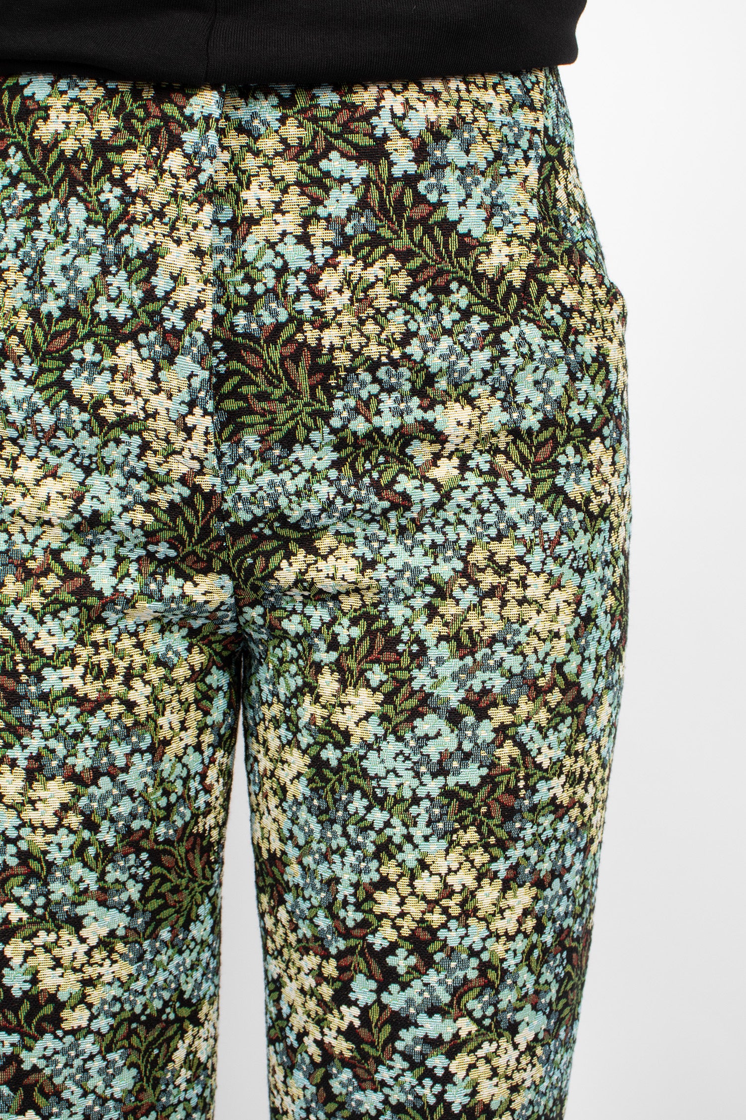 Tapered Floral Pants Sky