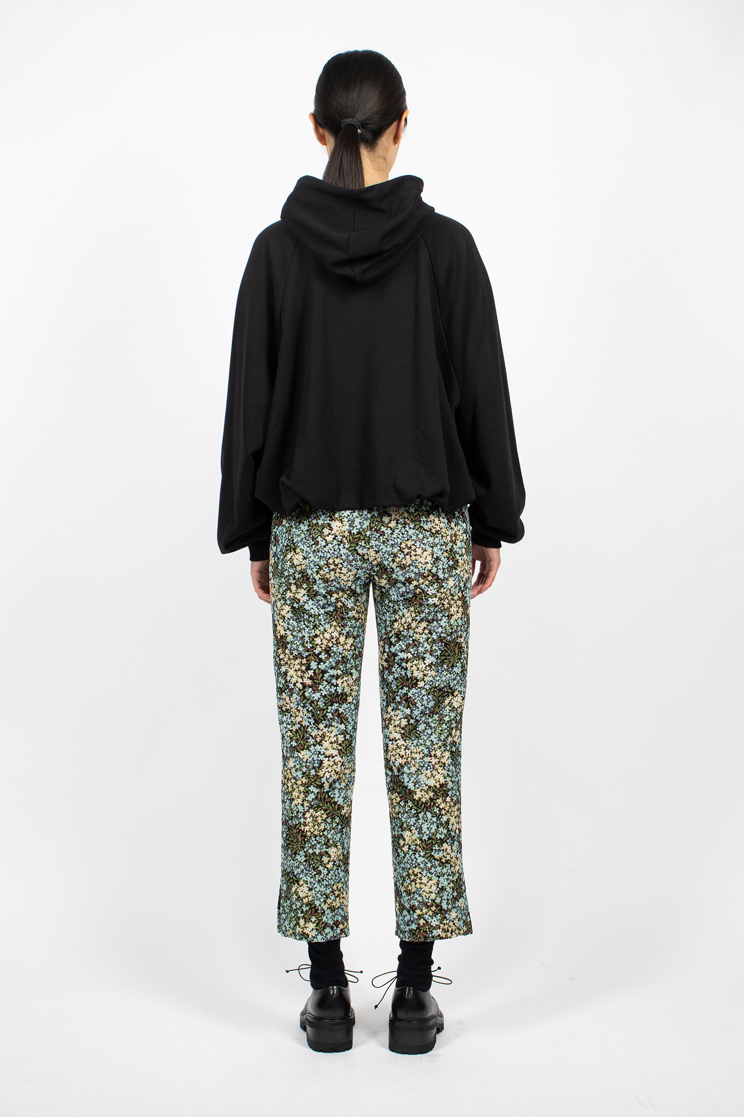 Tapered Floral Pants Sky