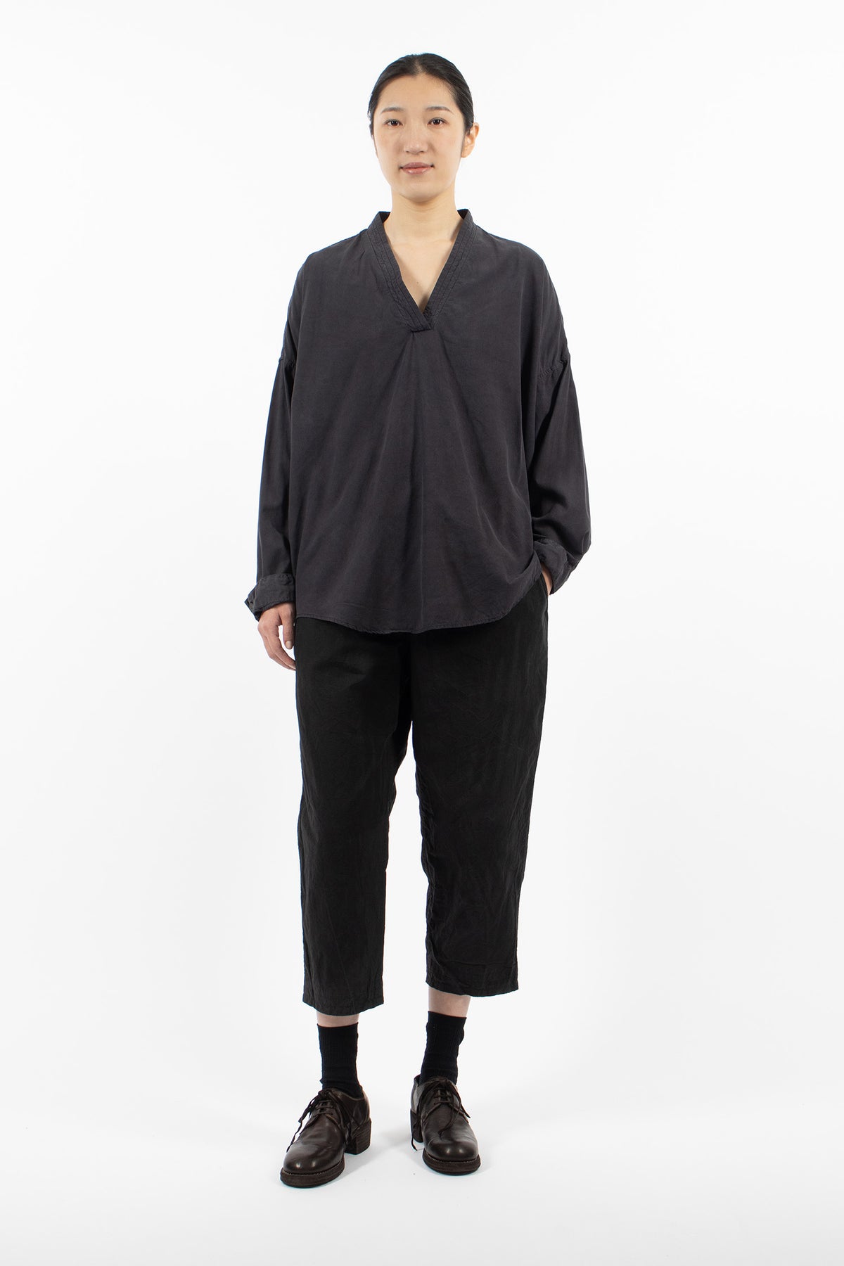 AXL Yusu Shirt Black Silk