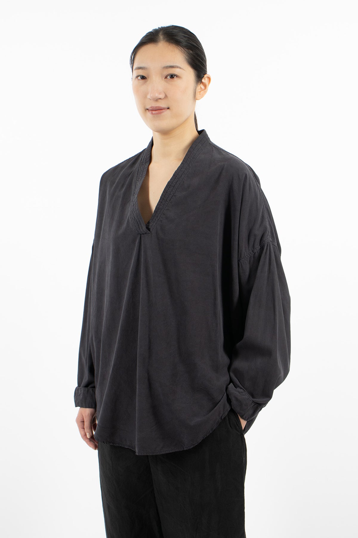 AXL Yusu Shirt Black Silk