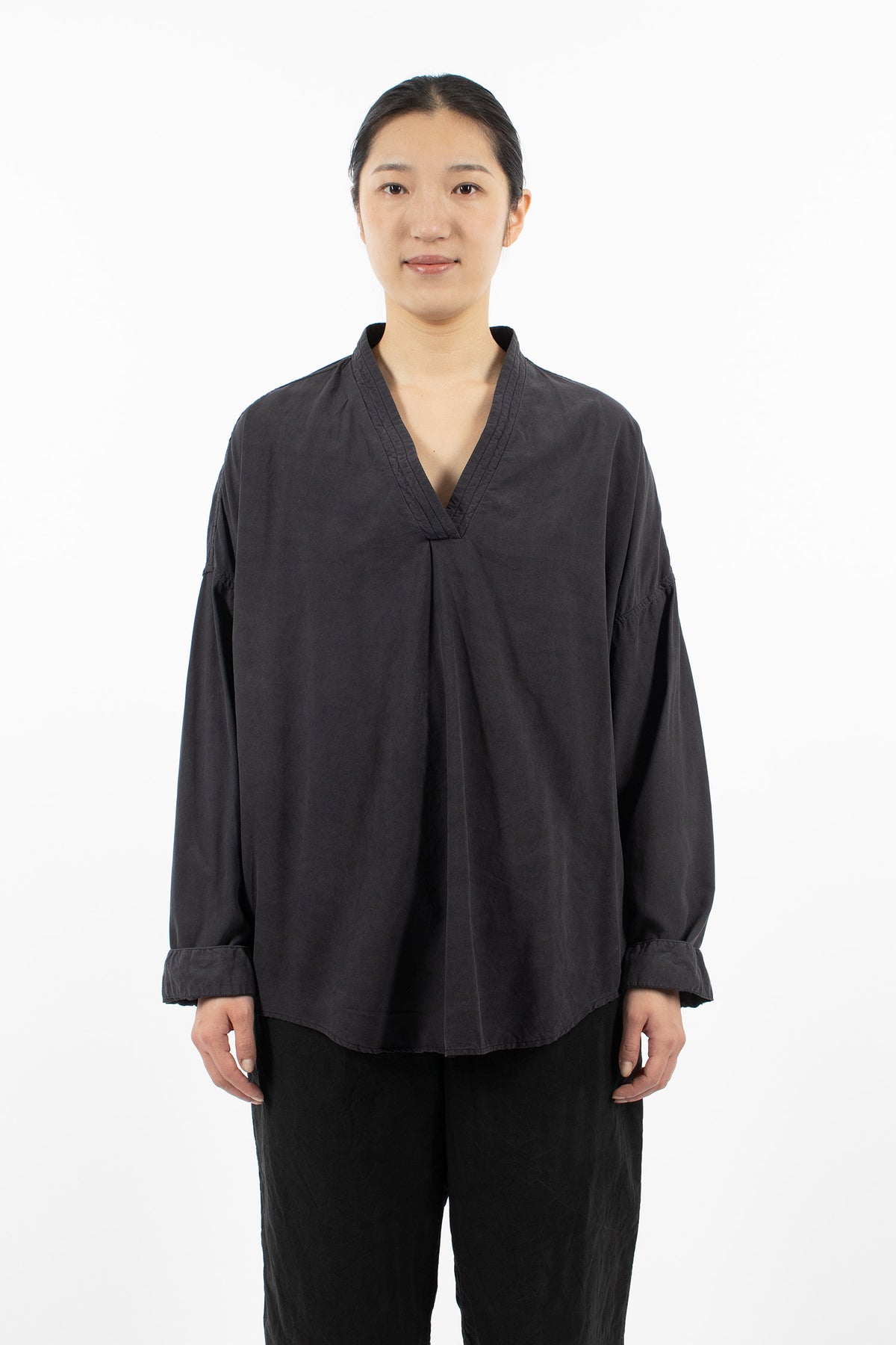 AXL Yusu Shirt Black Silk