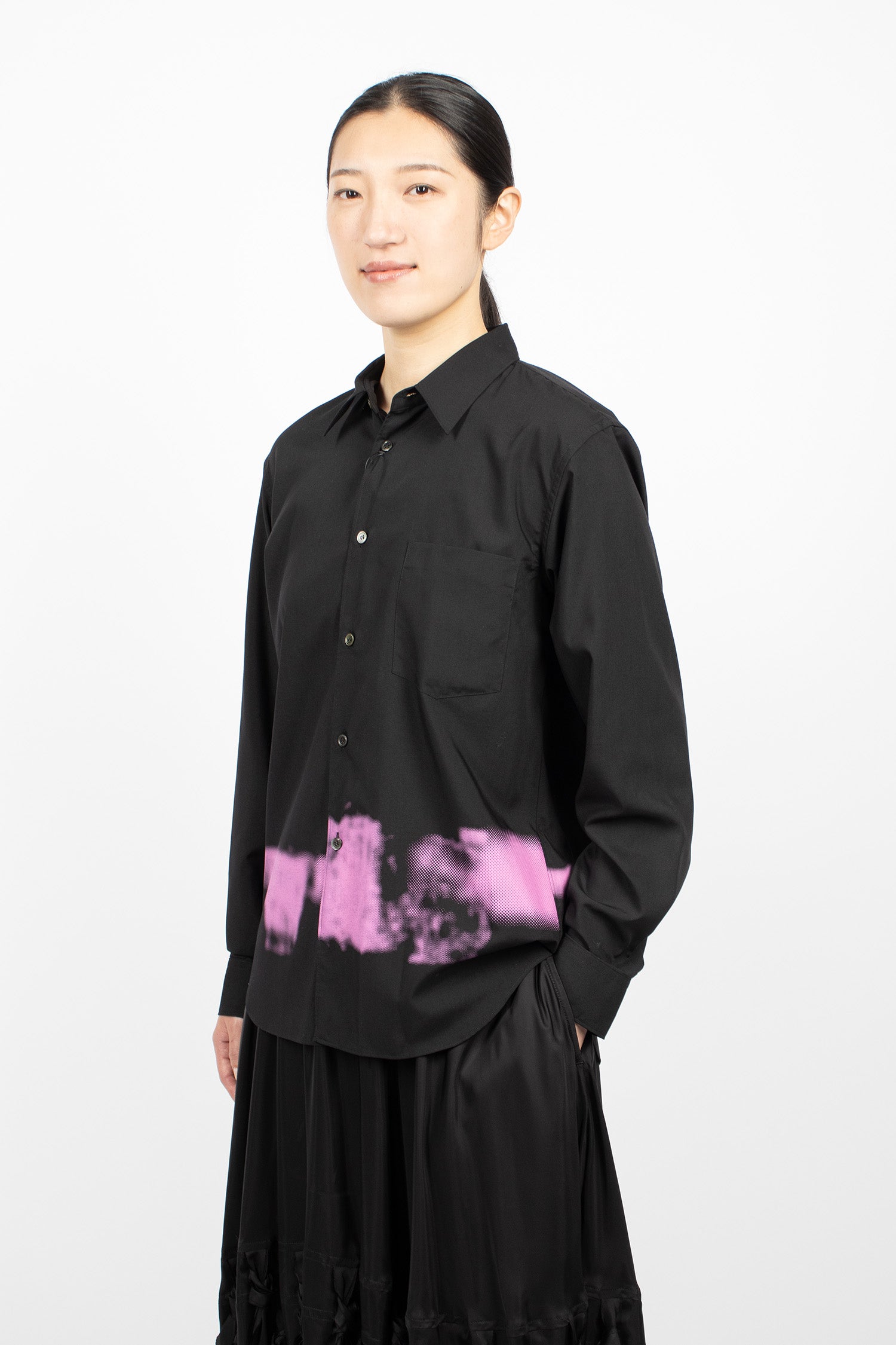 Loose Shirt Black/Pink
