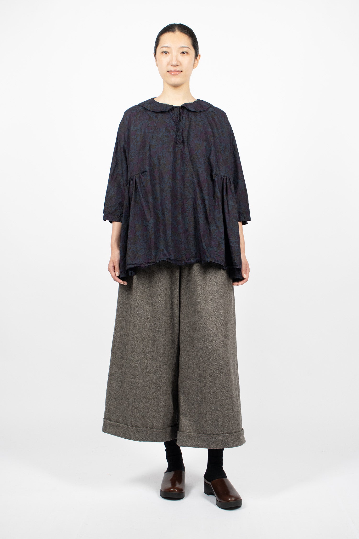 Curcuma Shirt Overdyed Small Flower 3