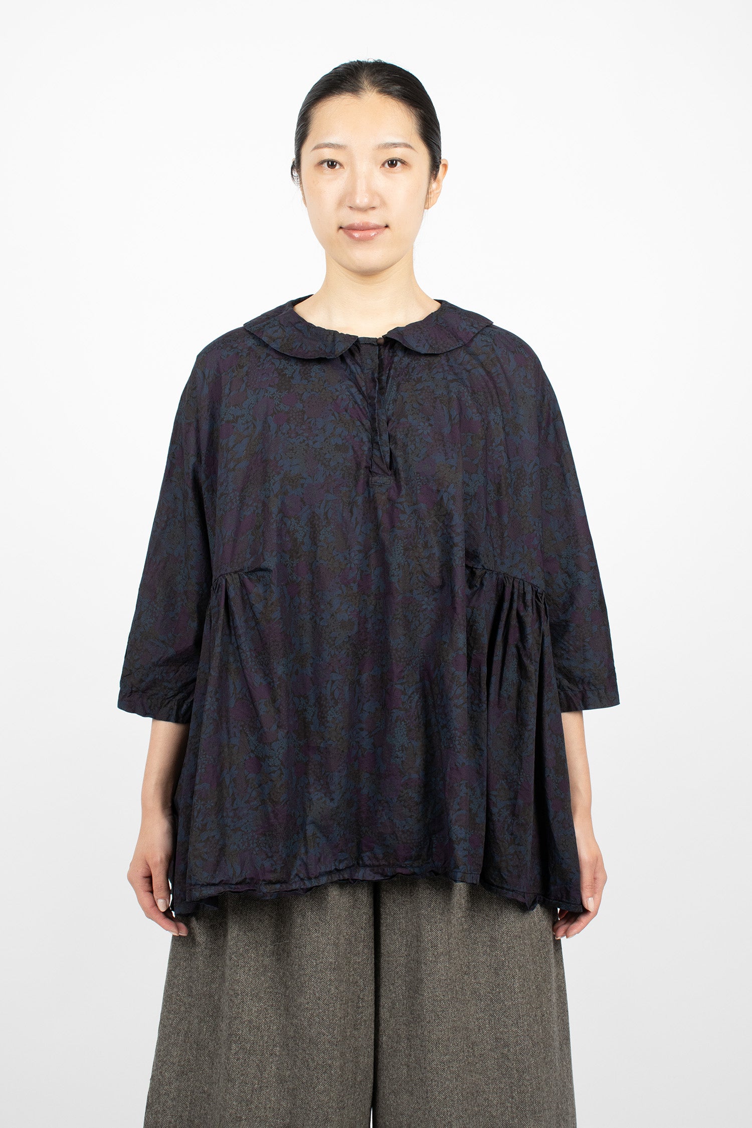 Curcuma Shirt Overdyed Small Flower 3
