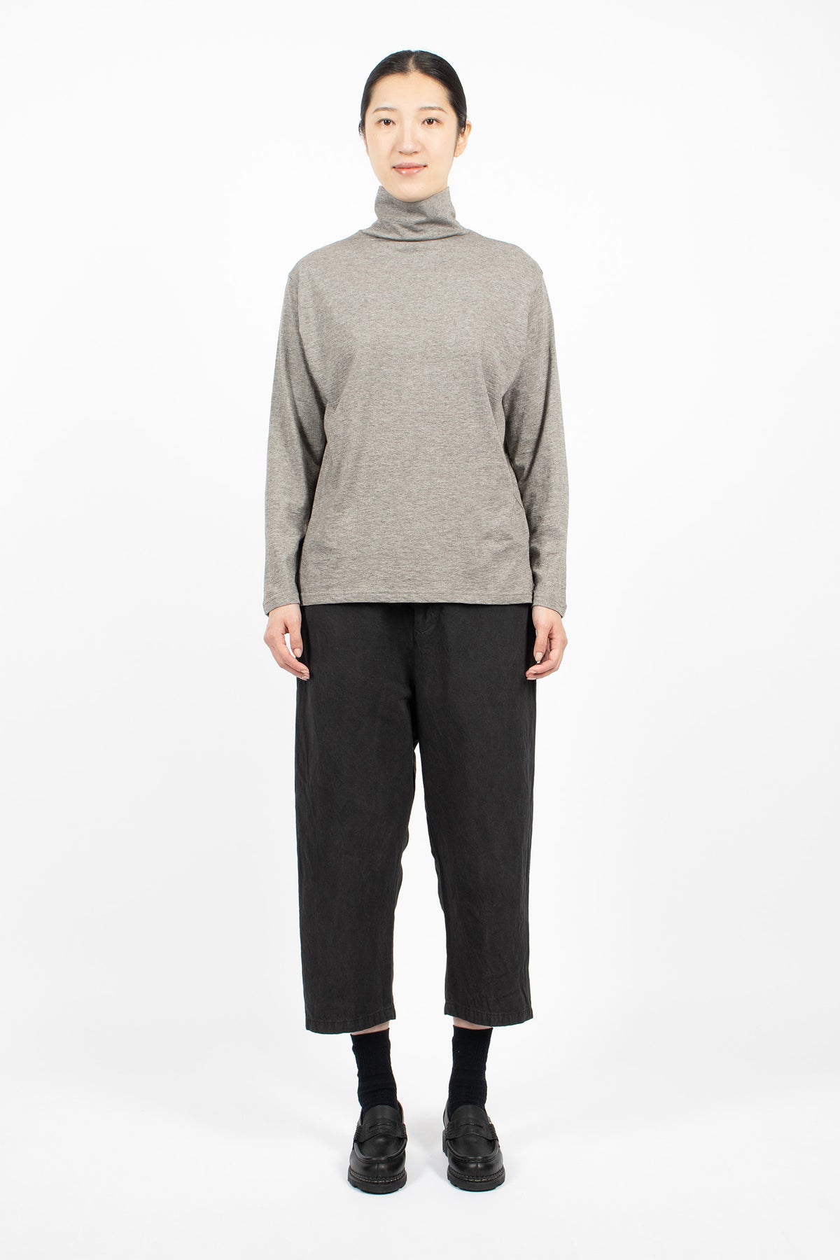 High Neck Pullover Grey