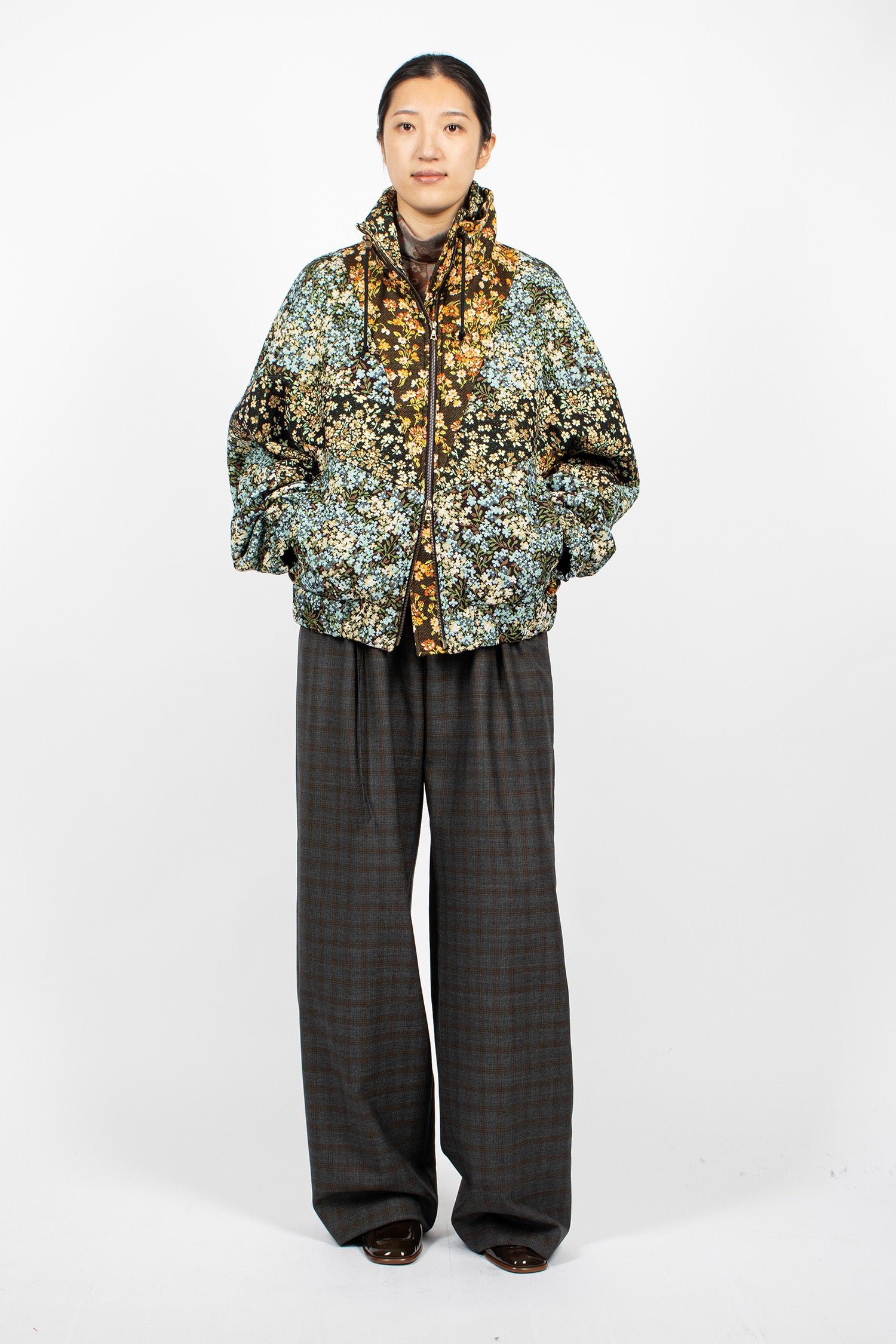 Loose Fit Bomber Jacket Sky