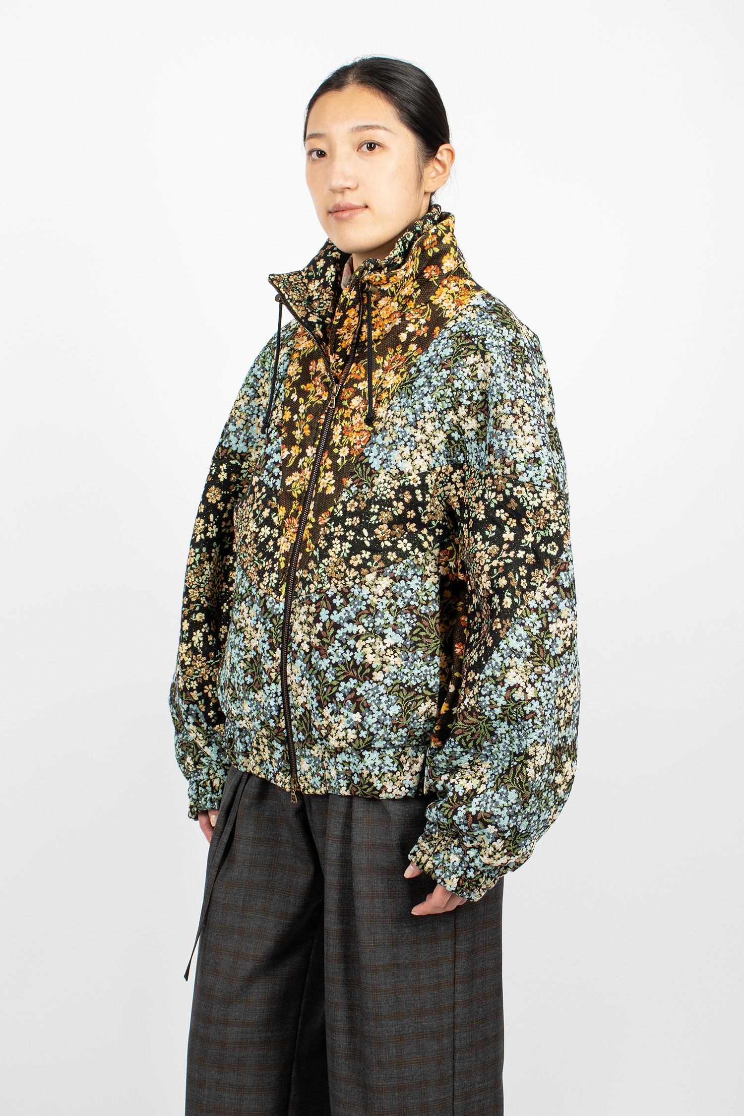 Loose Fit Bomber Jacket Sky