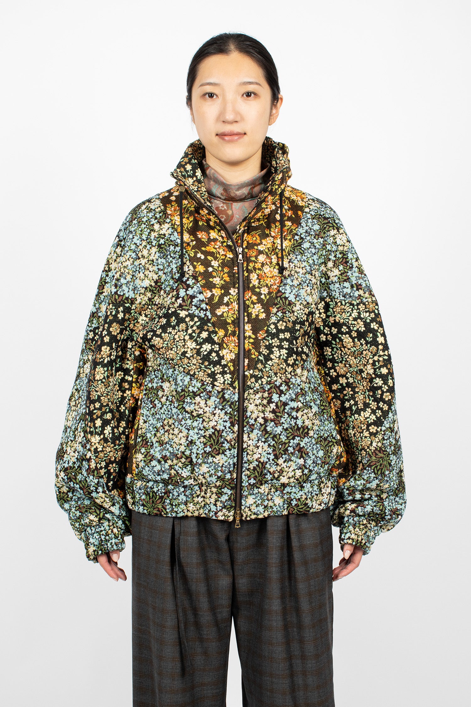 Loose Fit Bomber Jacket Sky