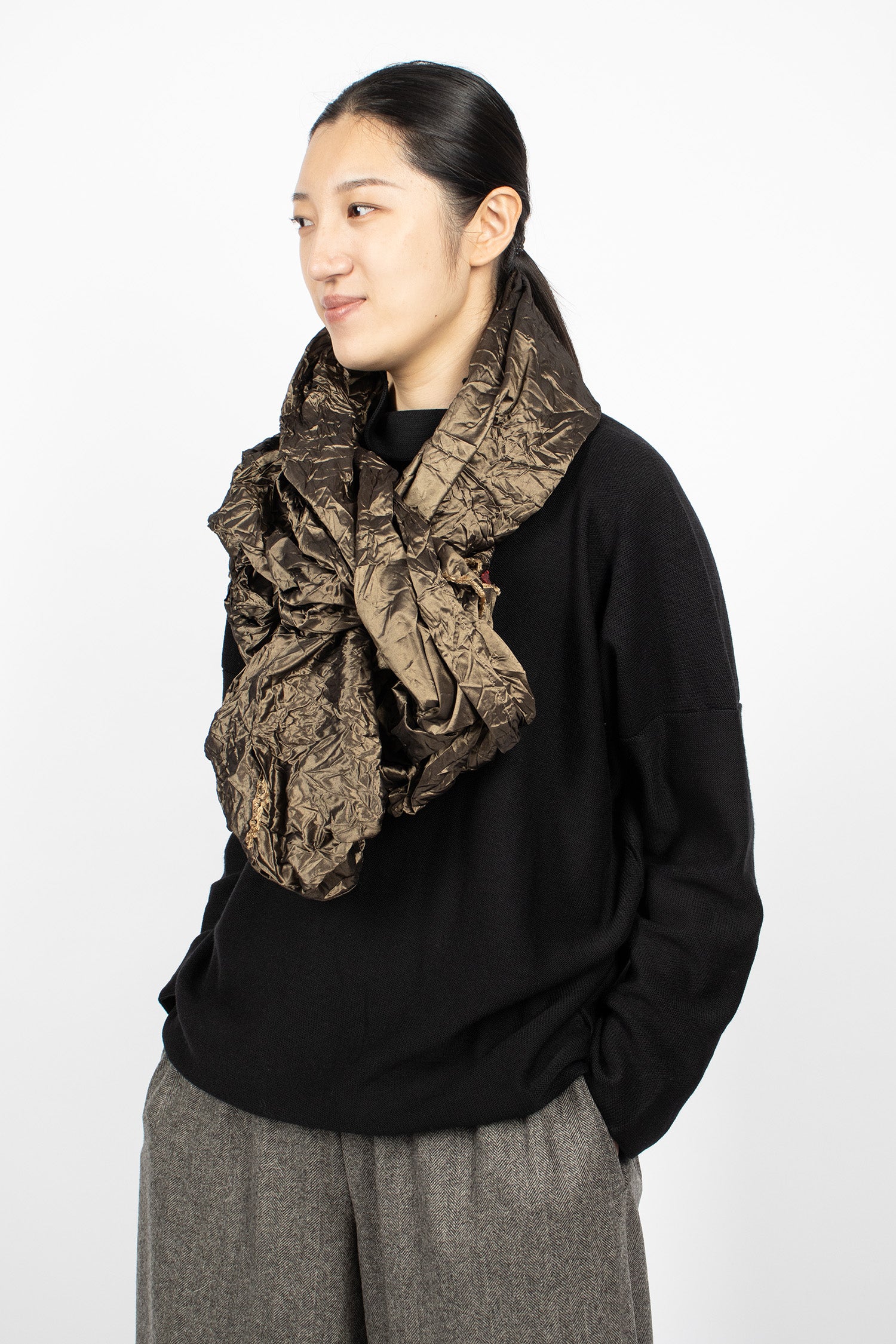 Wrap Silk Shawl Bronze