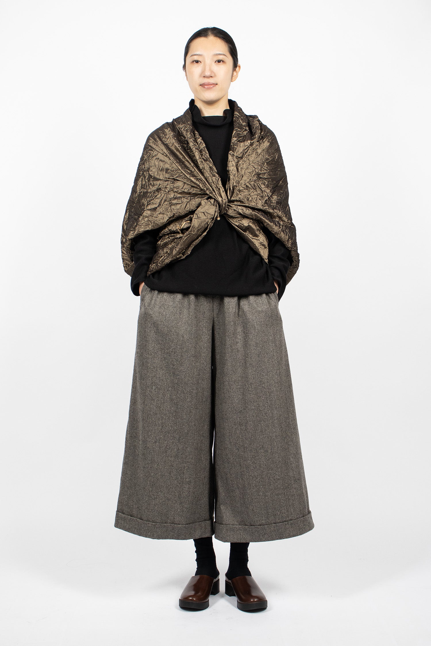 Wrap Silk Shawl Bronze