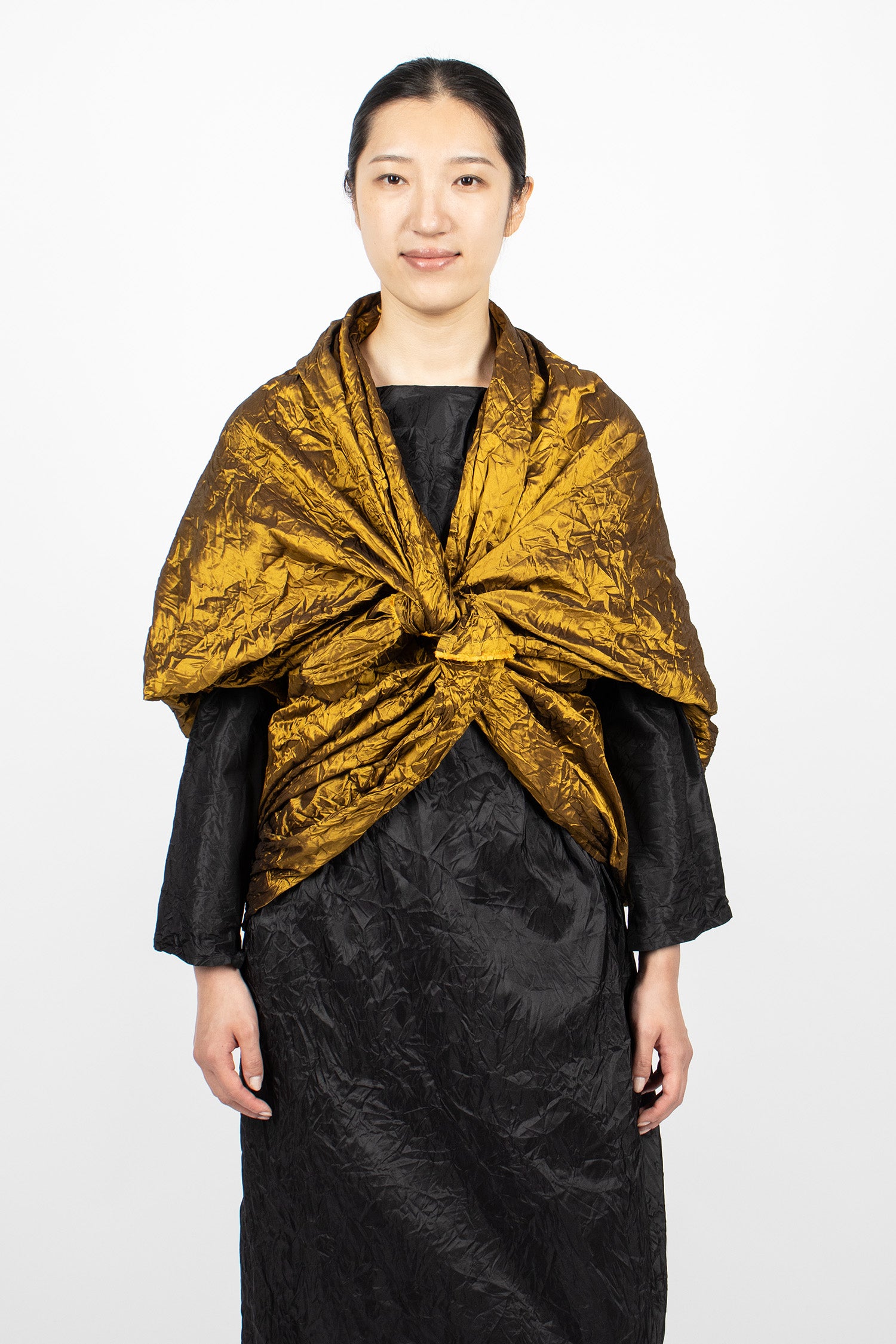Wrap Silk Shawl Gold